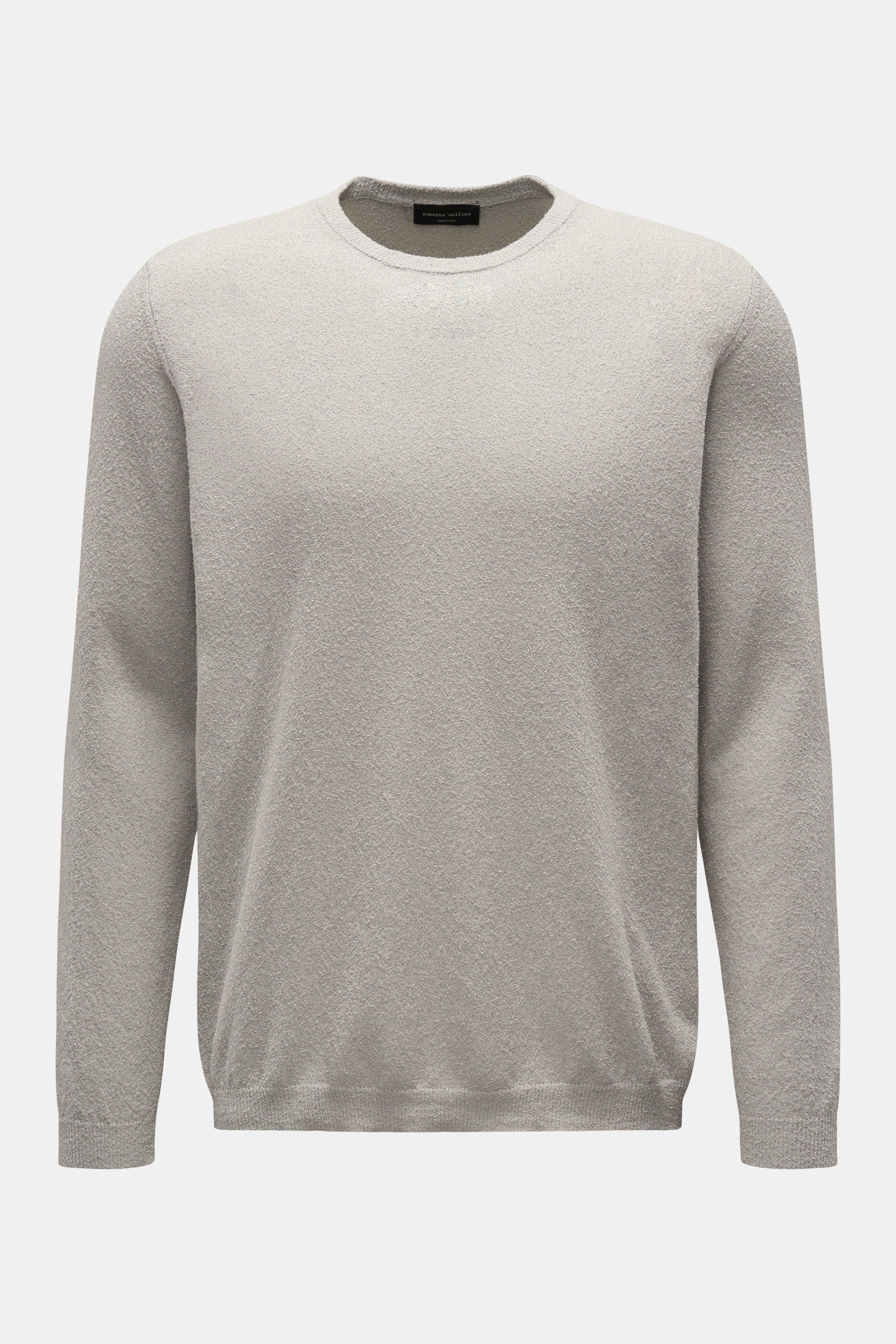 Roberto Collina Rundhals-Pullover hellgrau