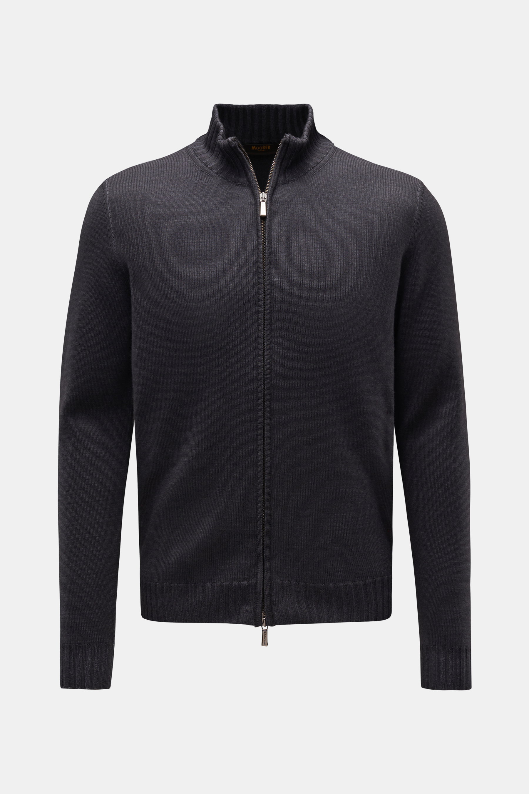 Moorer Merino Strickjacke 'Urbino' dunkelgrau