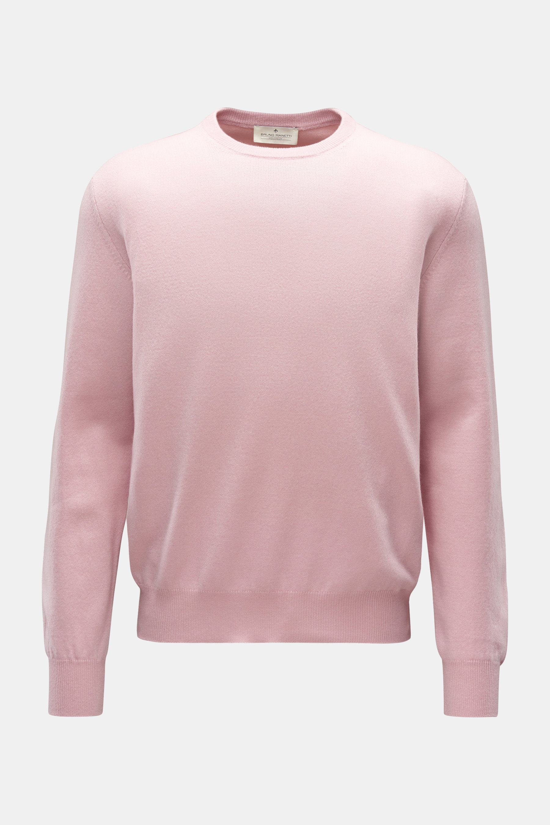 Bruno Manetti Cashmere Rundhalspullover altrosa
