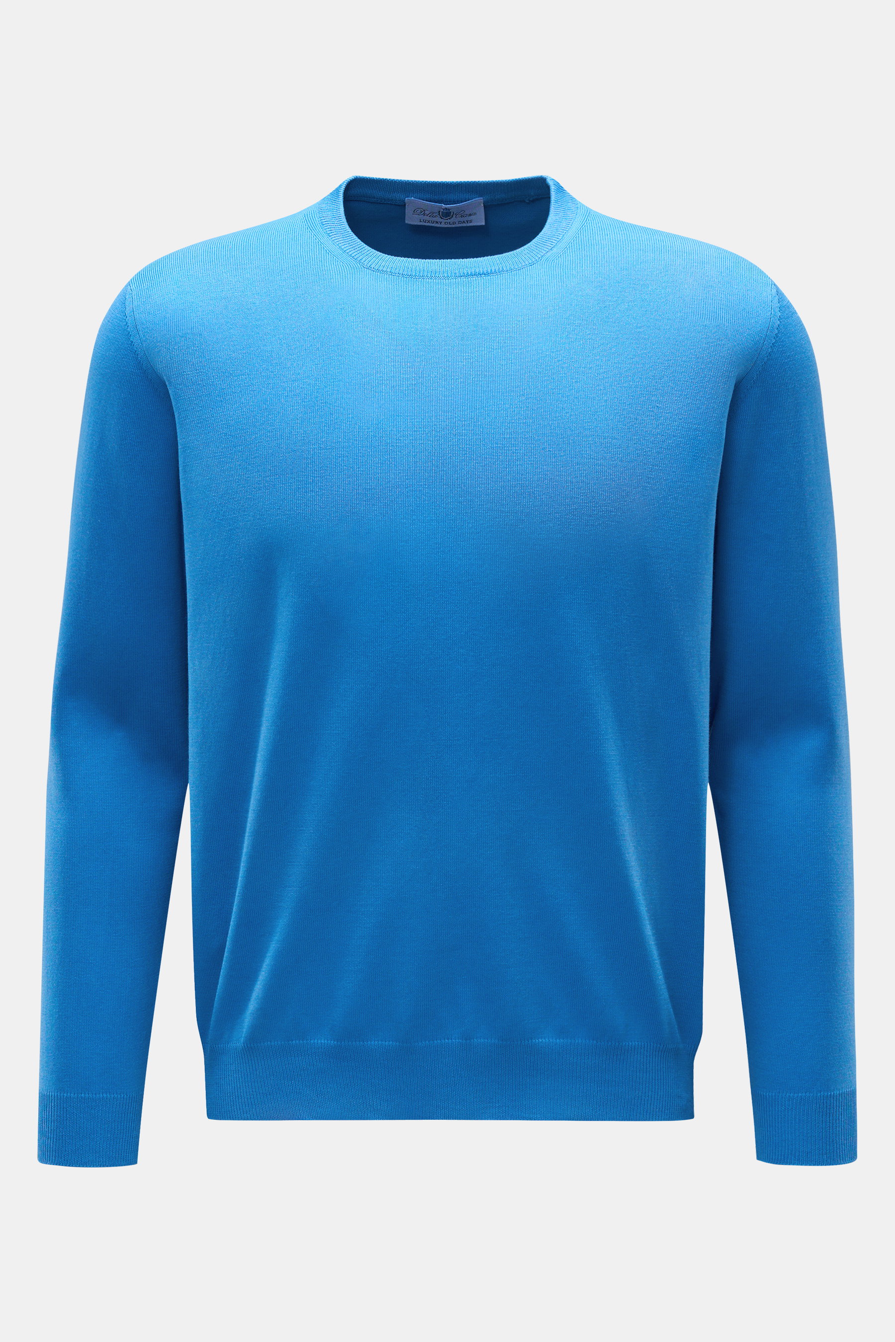 Della Ciana Rundhalspullover blau