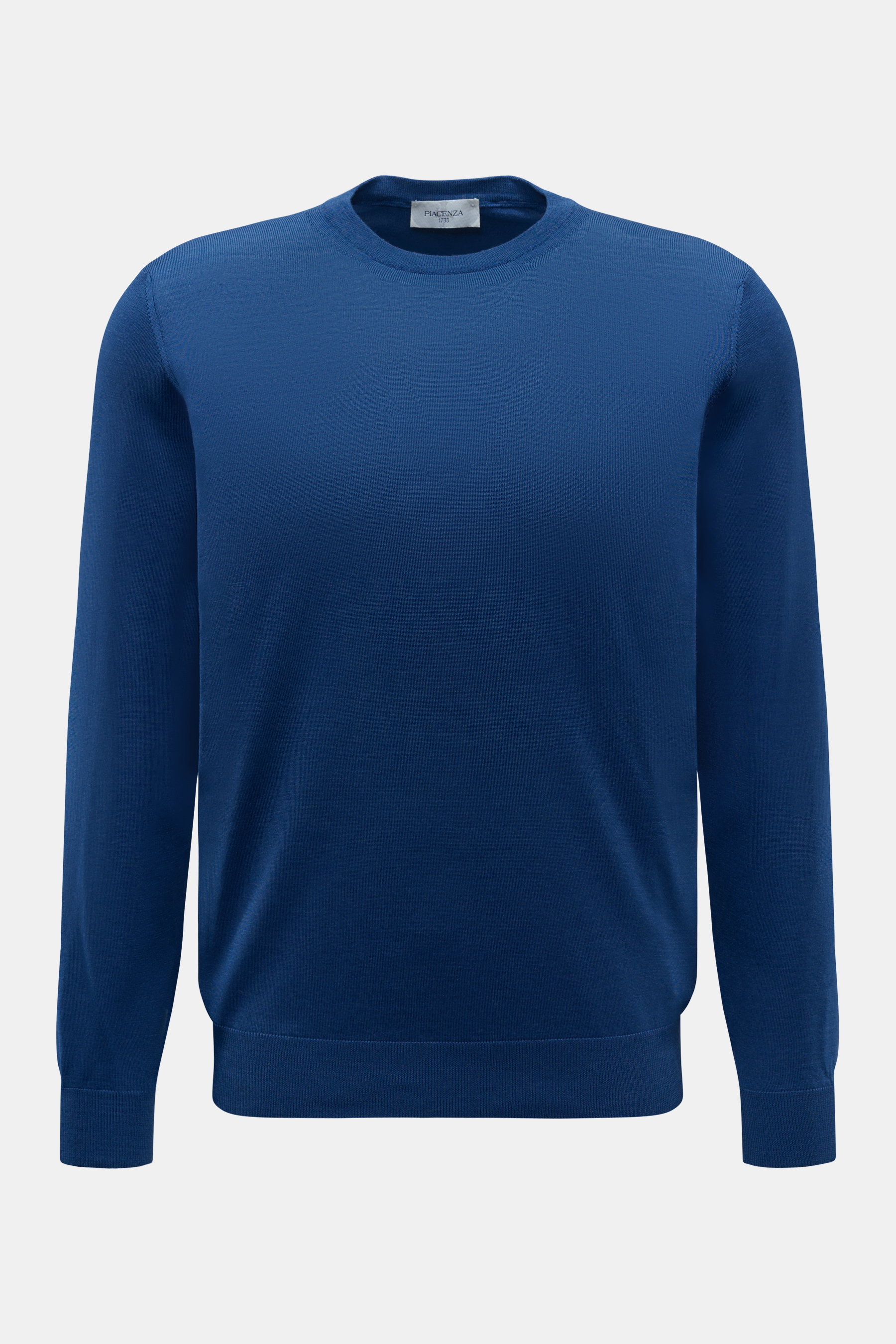 Piacenza 1733 Rundhalspullover blau