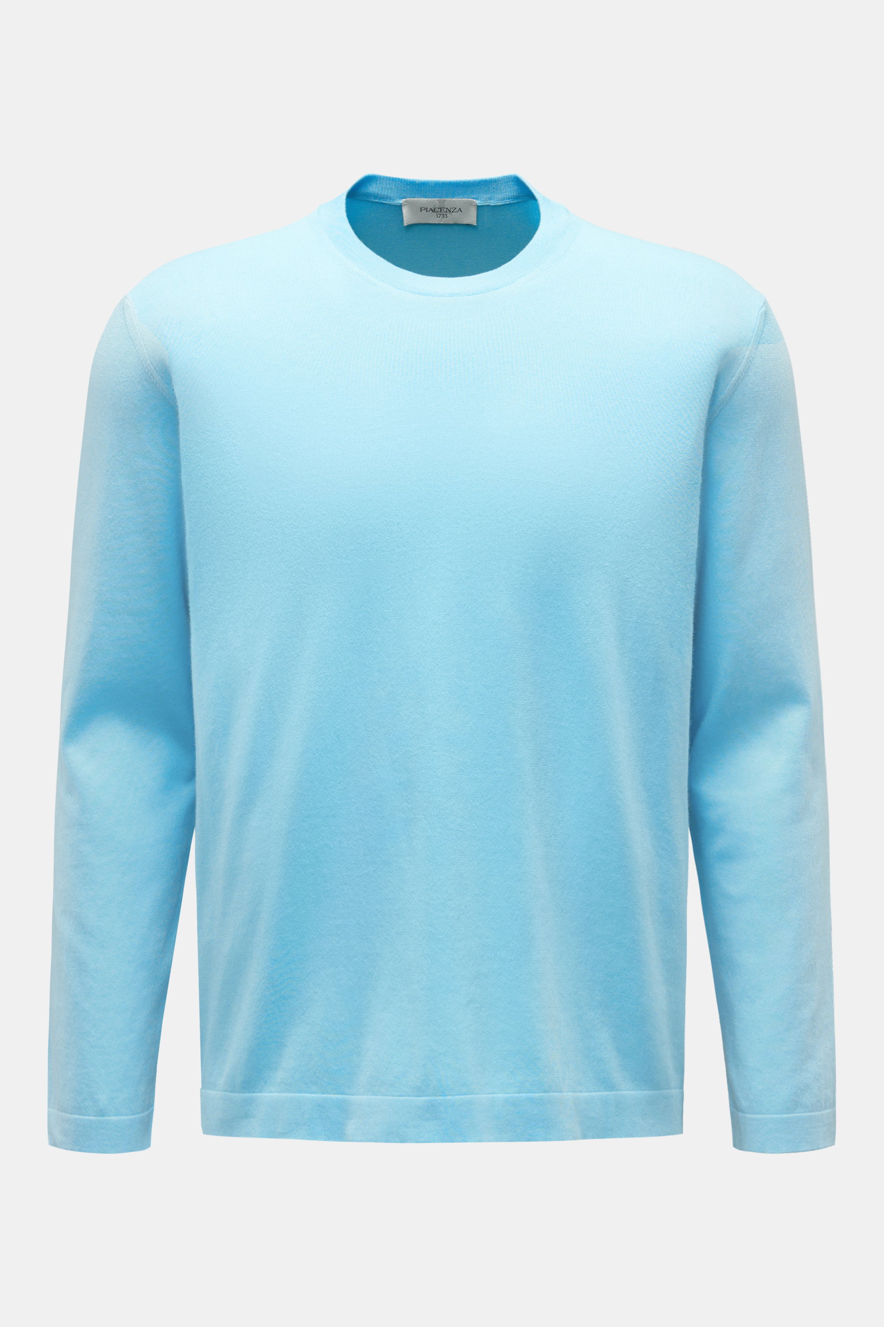 Piacenza 1733 Rundhalspullover hellblau