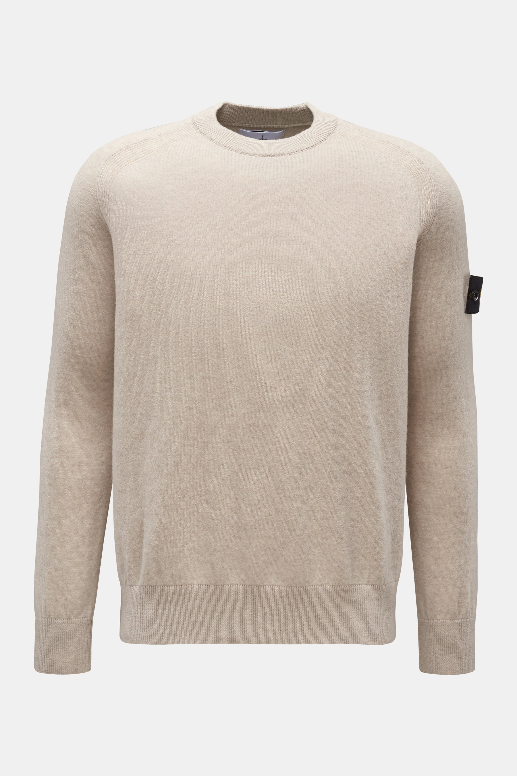 Stone Island Rundhalspullover 'Geelong' beige meliert