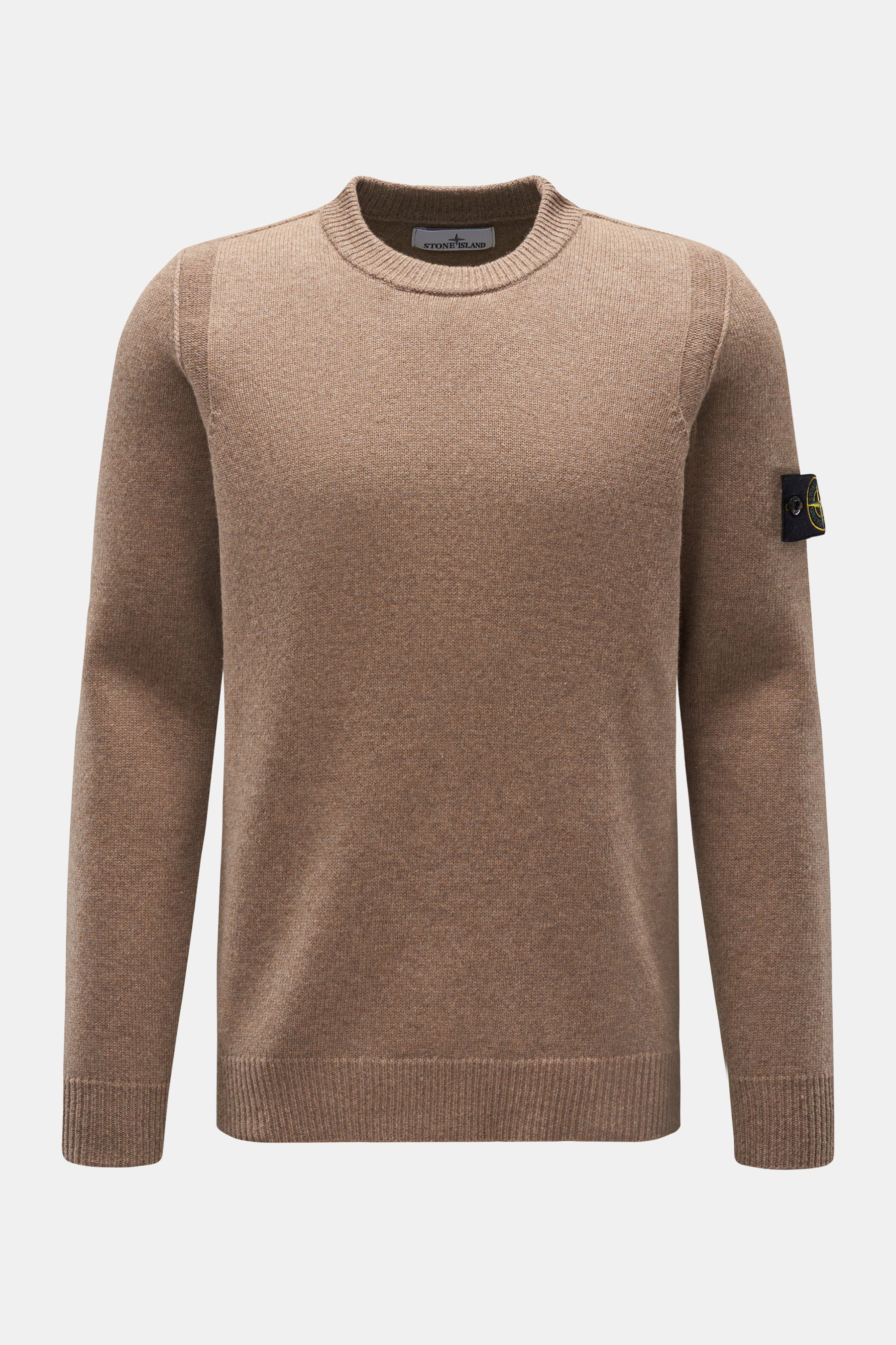 Stone Island Rundhalspullover 'Lambswool' hellbraun