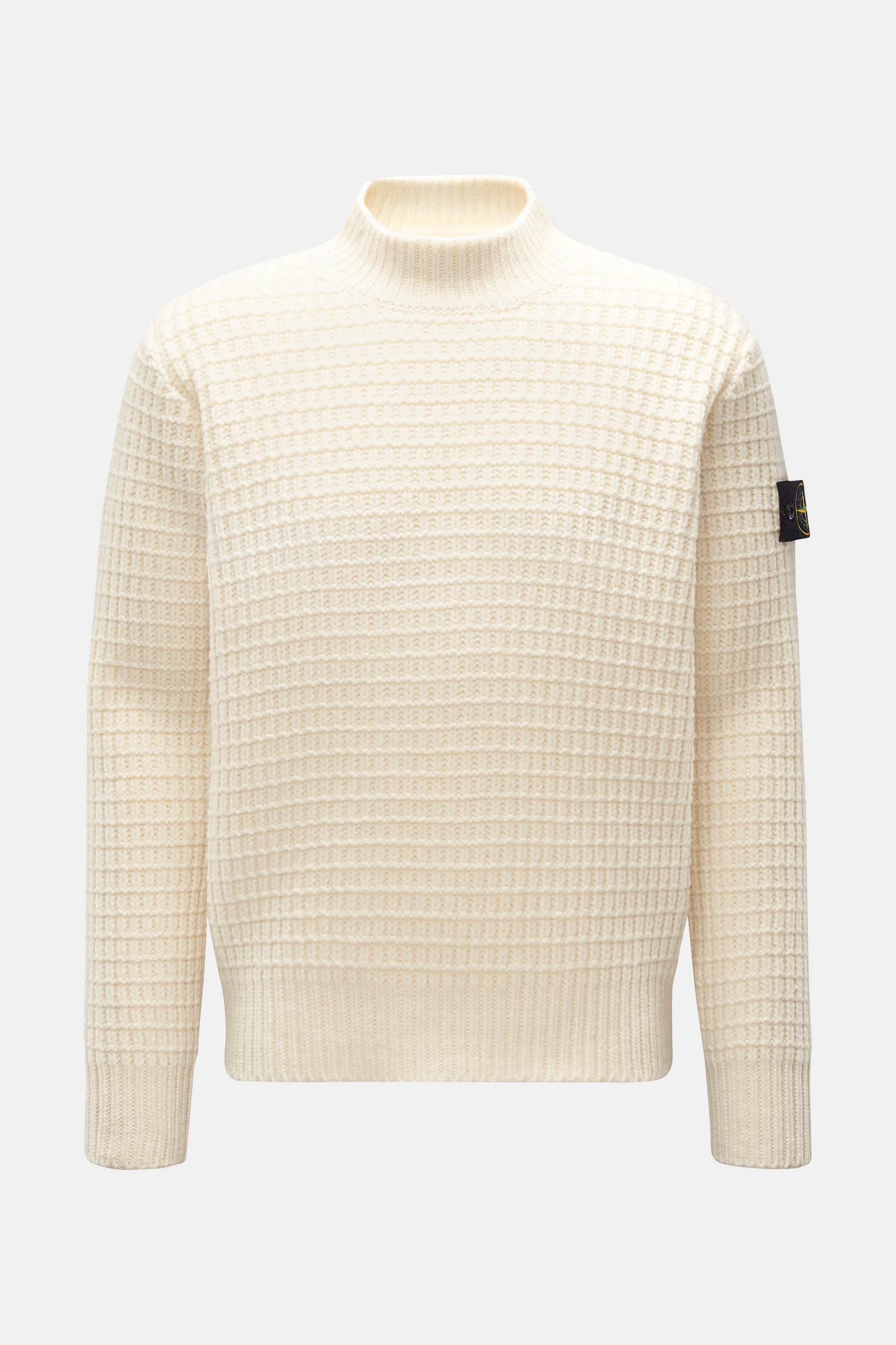 Stone Island Rundhalspullover 'Stitch' creme