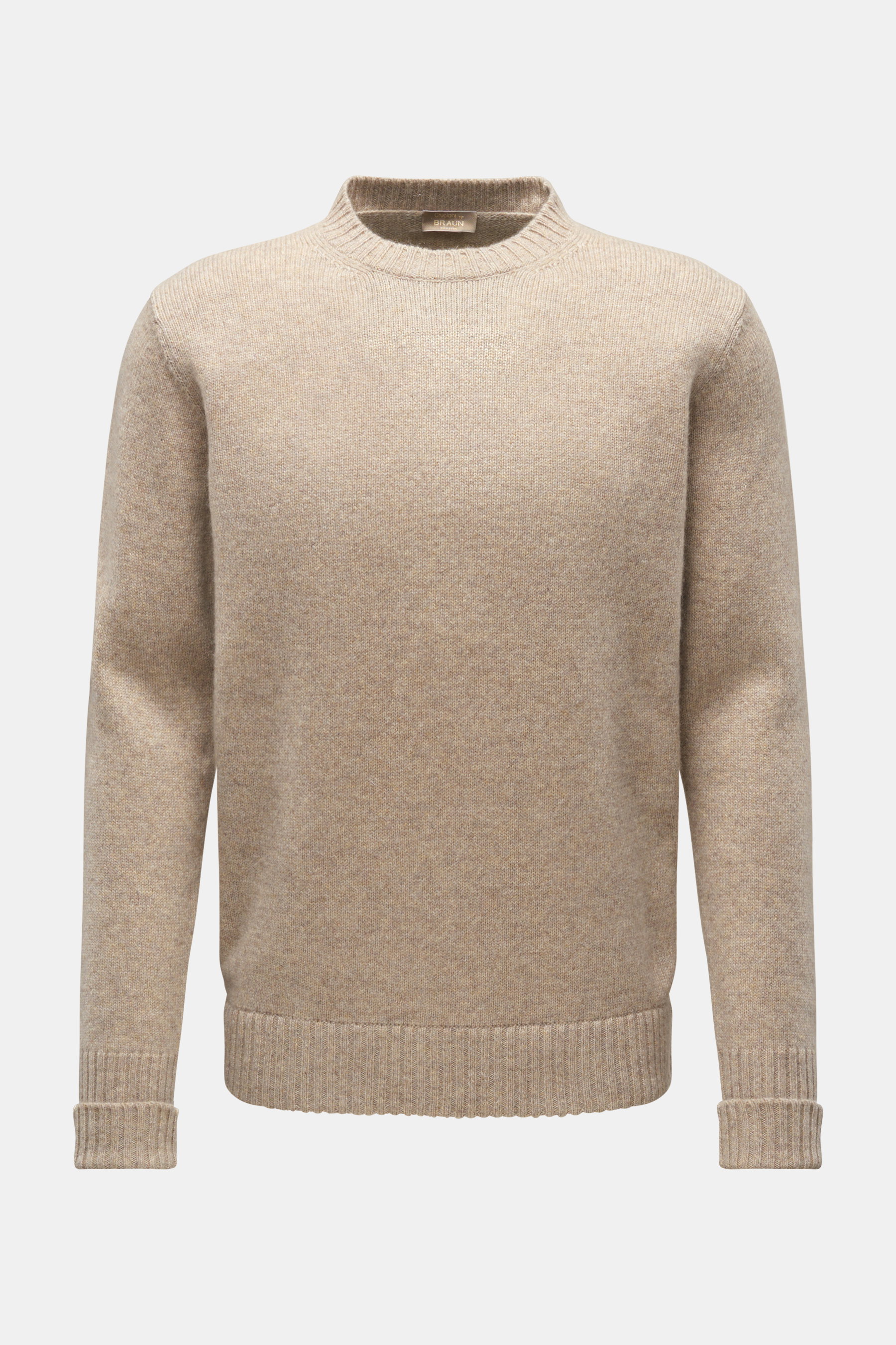 Cruciani Cashmere Rundhalspullover beige