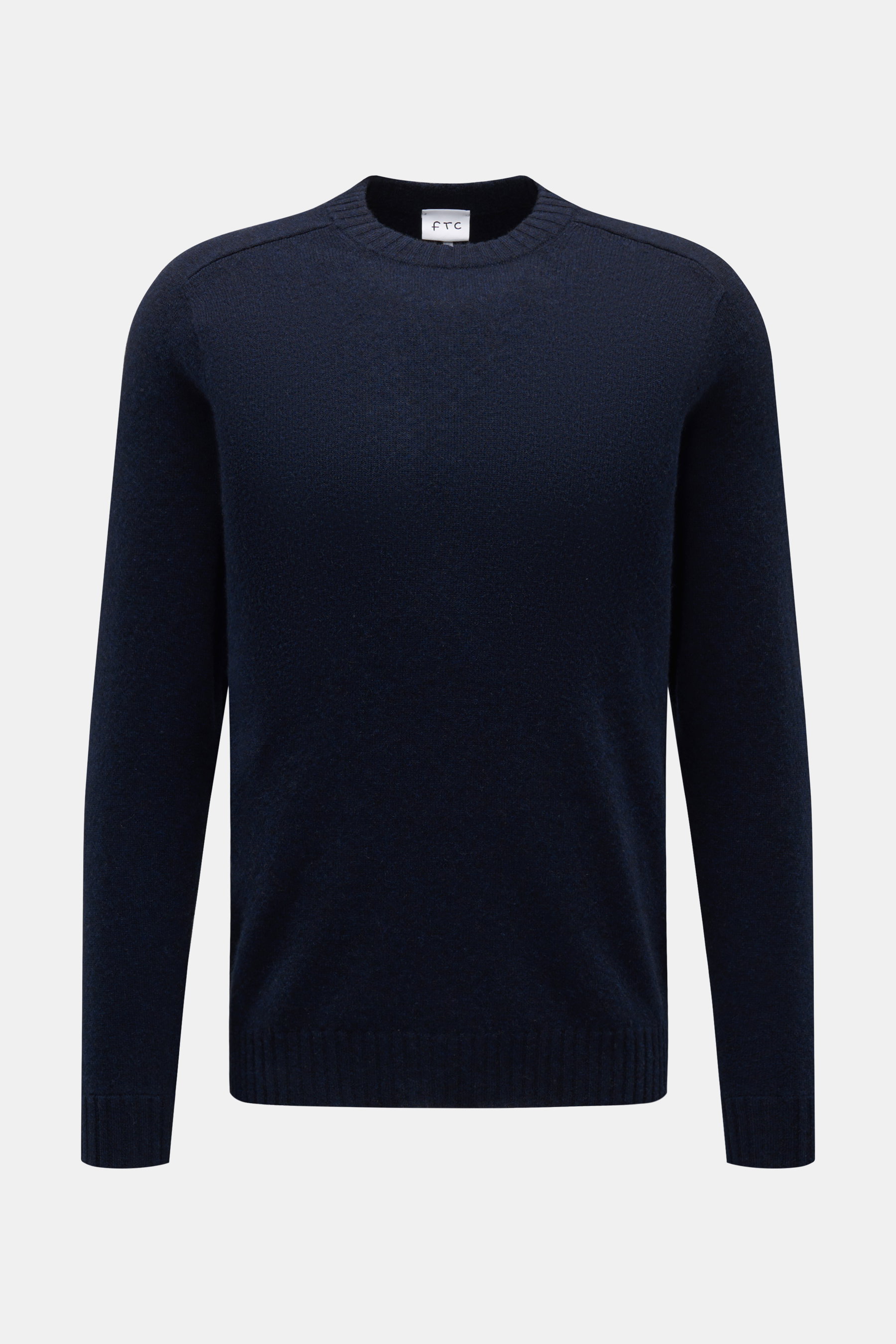 FTC Cashmere Rundhalspullover navy