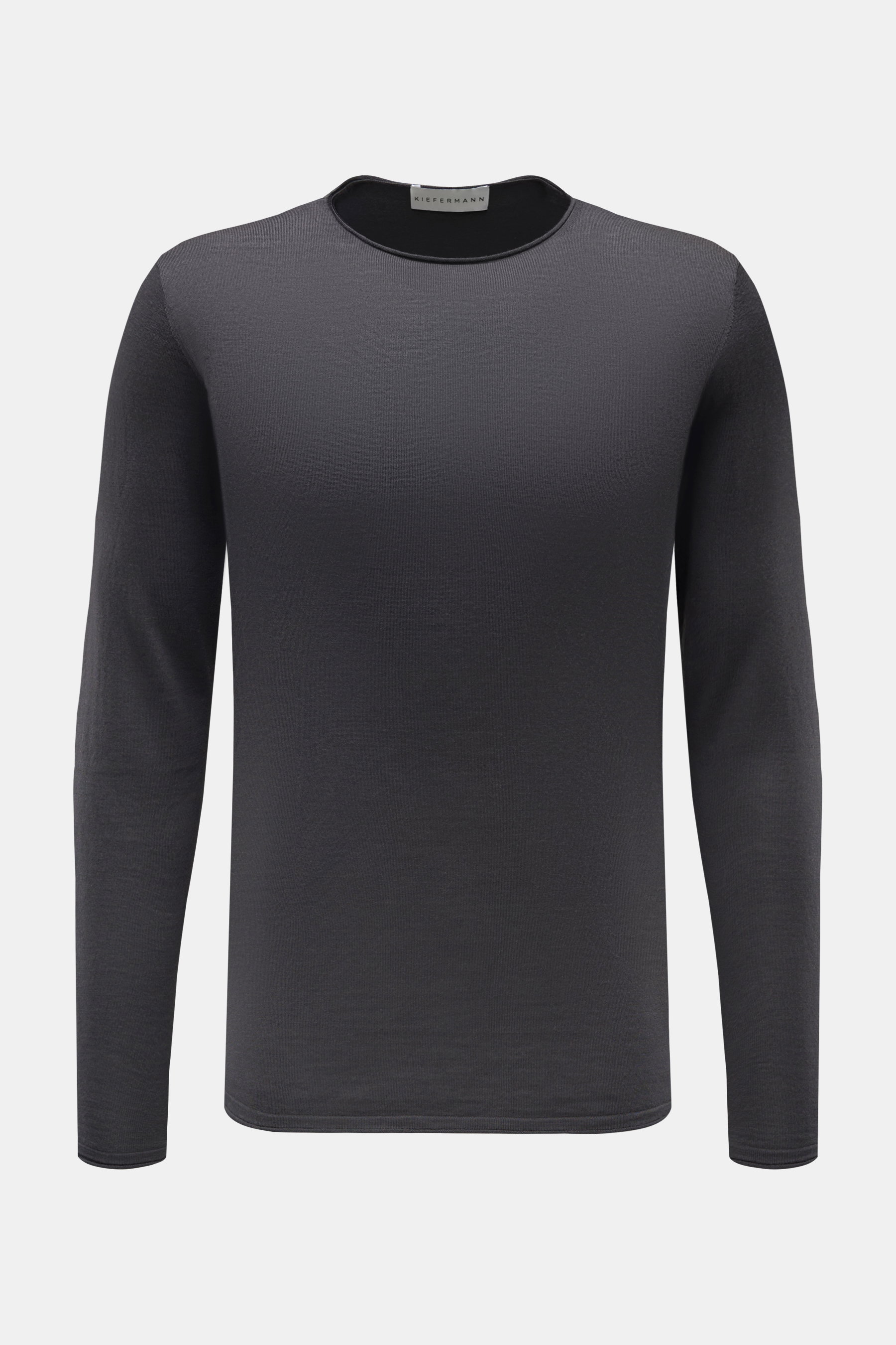 Kiefermann Merino Feinstrick-Pullover 'Benjaminn' dunkelgrau