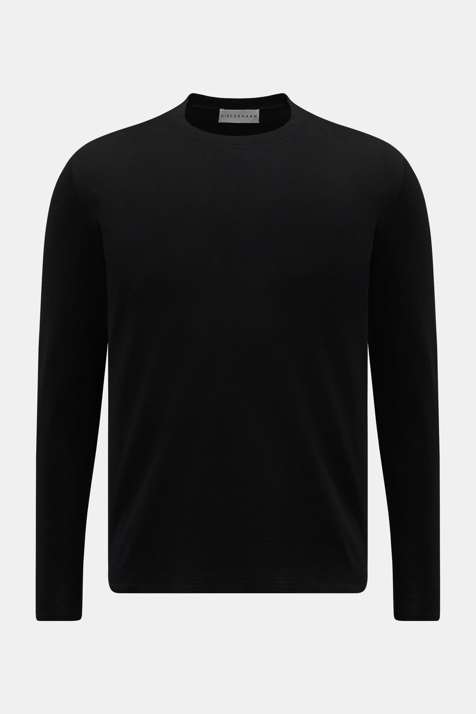 Kiefermann Merino Feinstrick-Pullover 'Marleys' schwarz