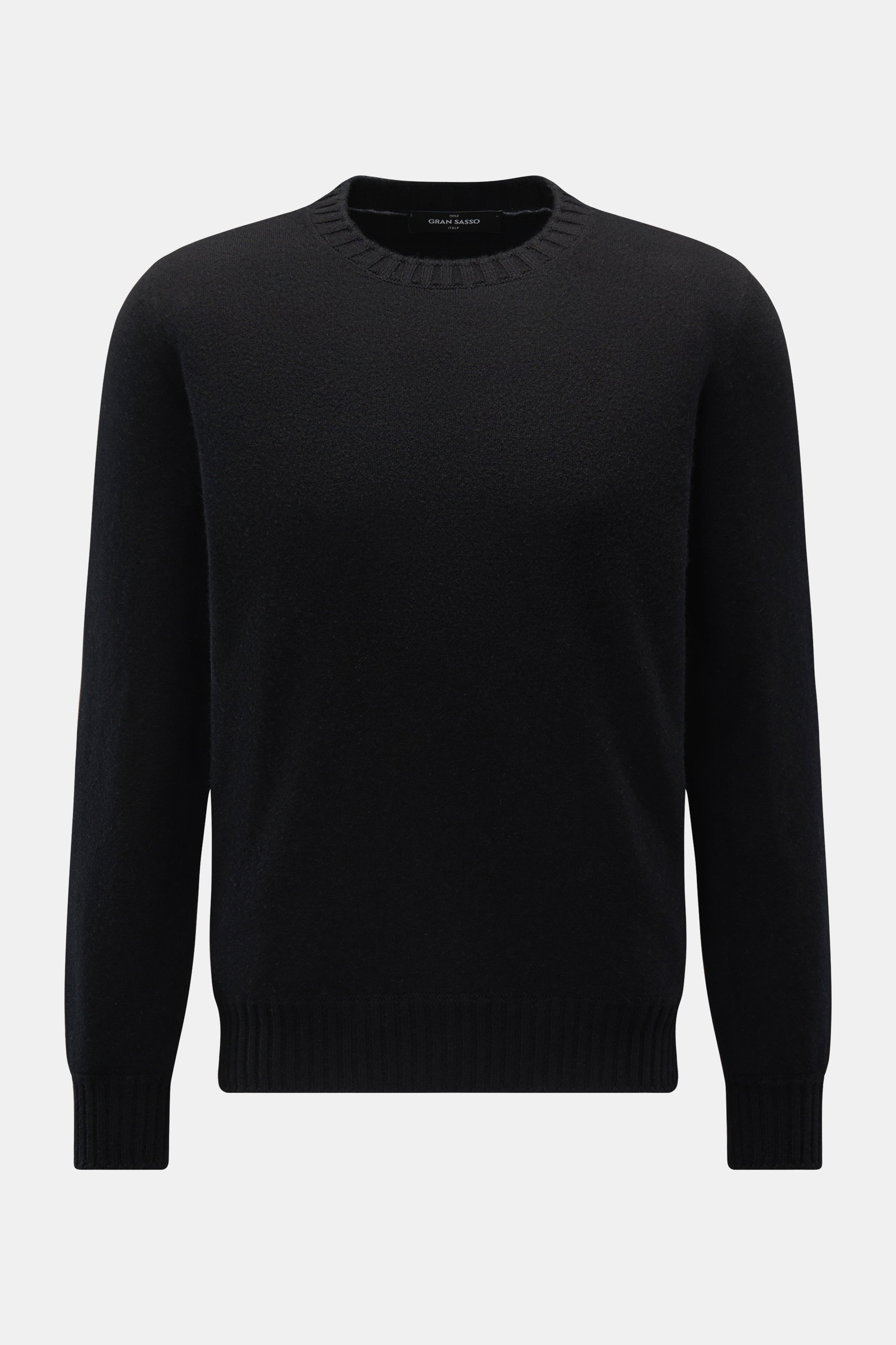 Gran Sasso Cashmere Rundhalspullover schwarz