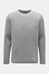 Drumohr Cashmere Rundhalspullover grau