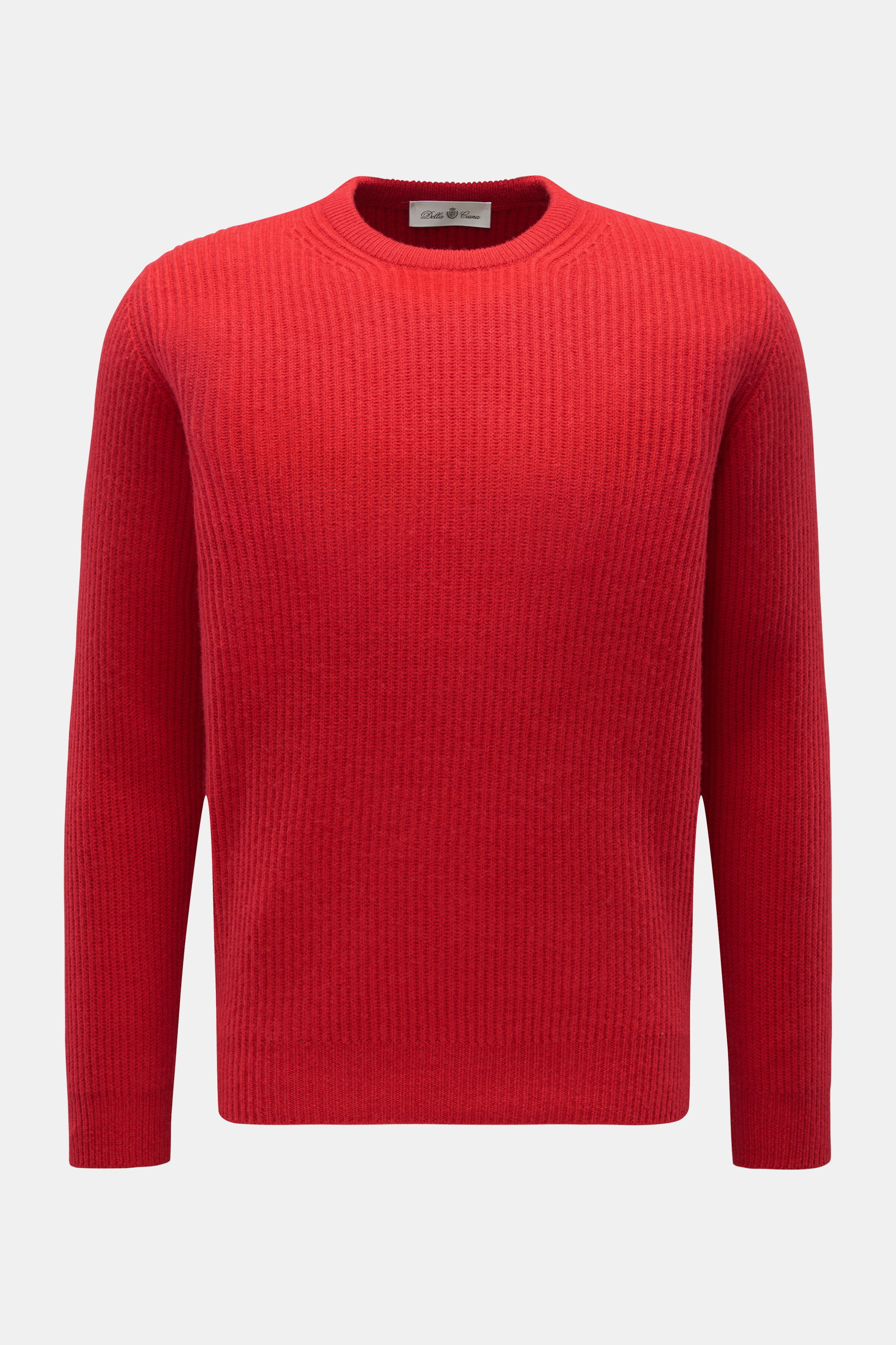 Rundhalspullover rot