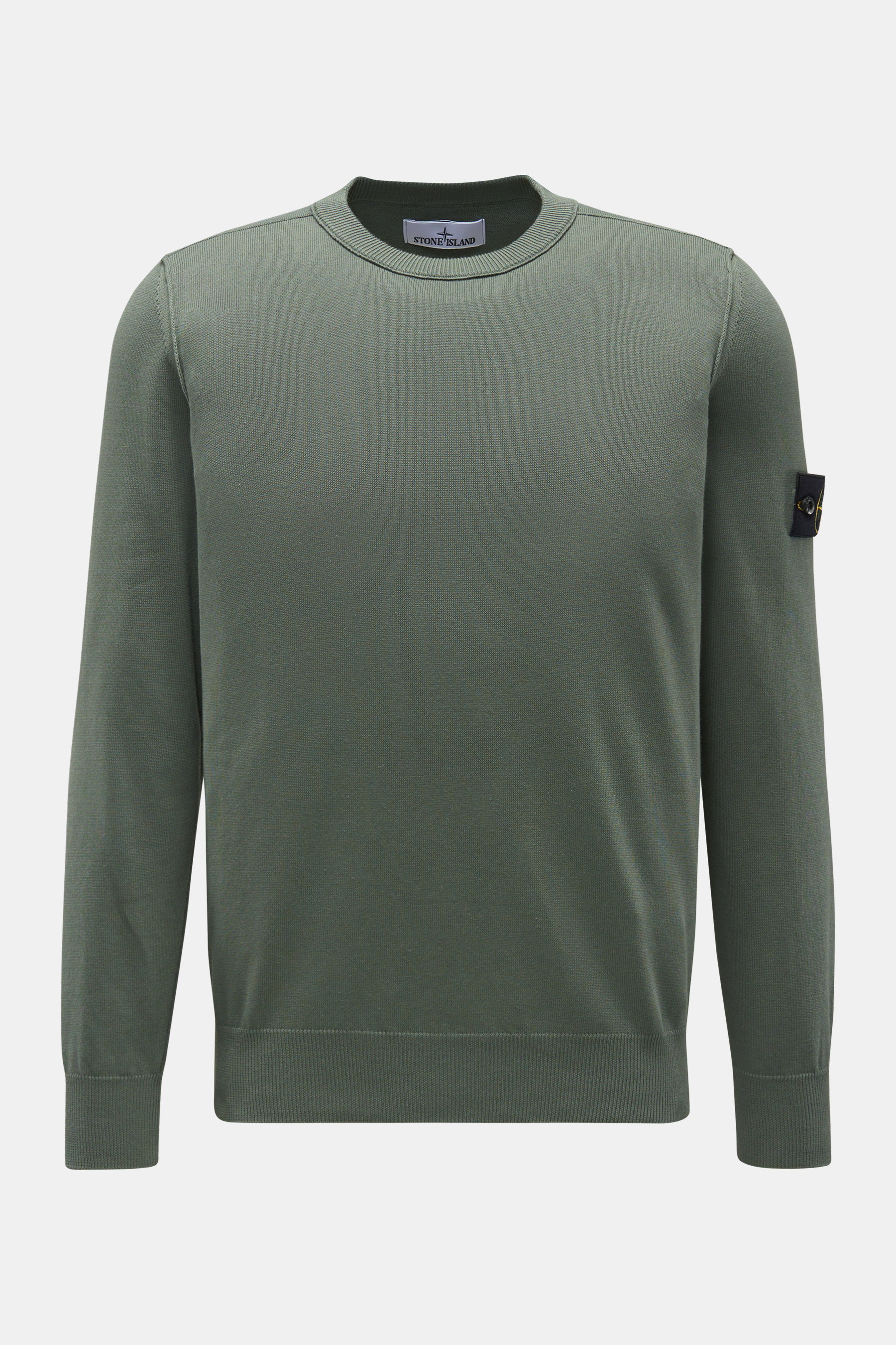 Stone Island Rundhalspullover graugrün
