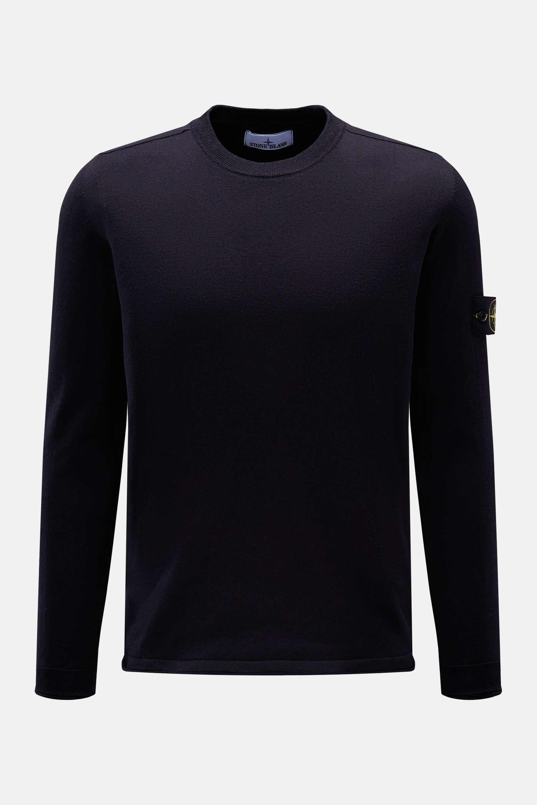 Stone Island Feinstrick-Rundhalspullover 'Maglia' dark navy