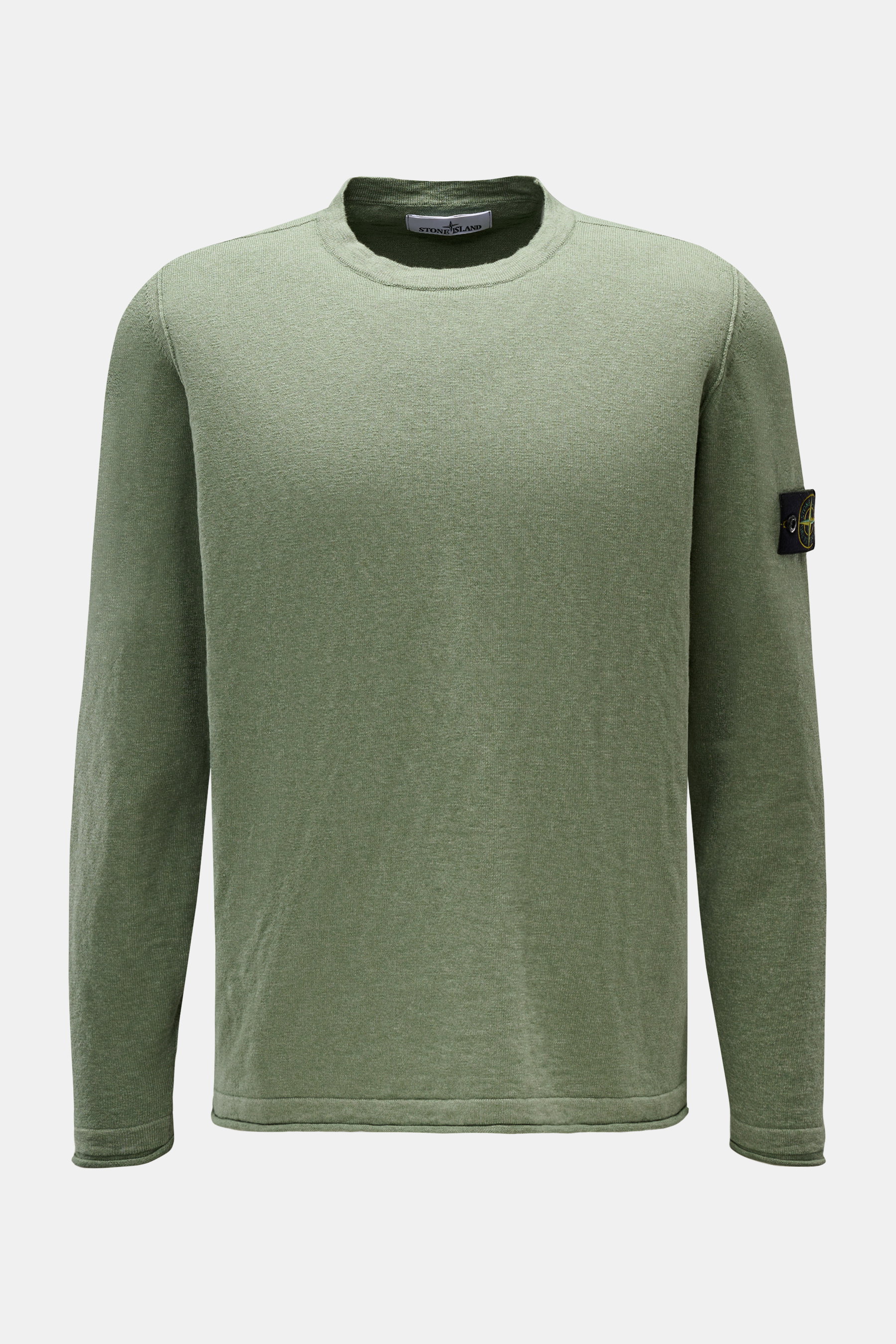 Stone Island Rundhalspullover oliv