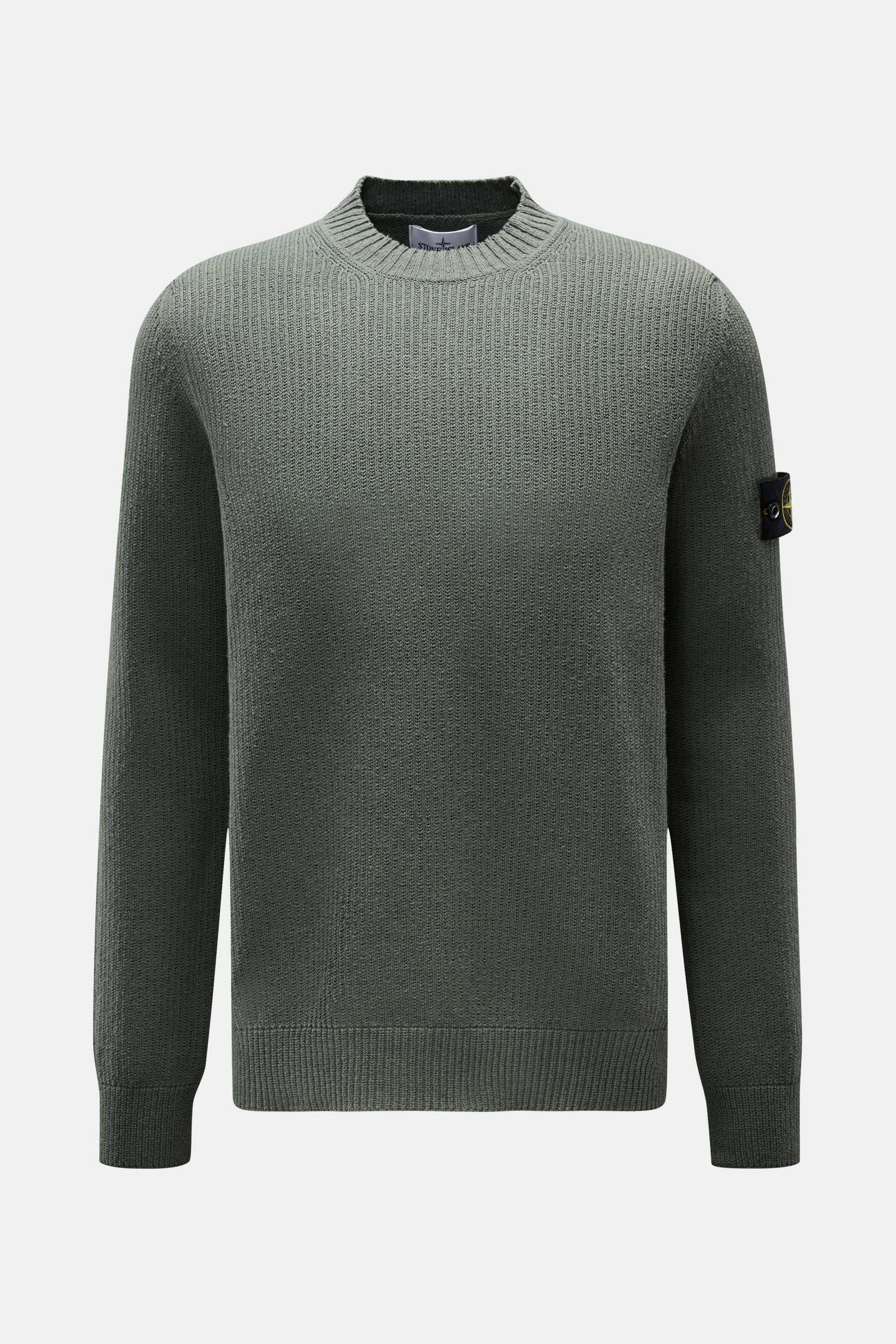 Stone Island Rundhalspullover 'Maglia' graugrün