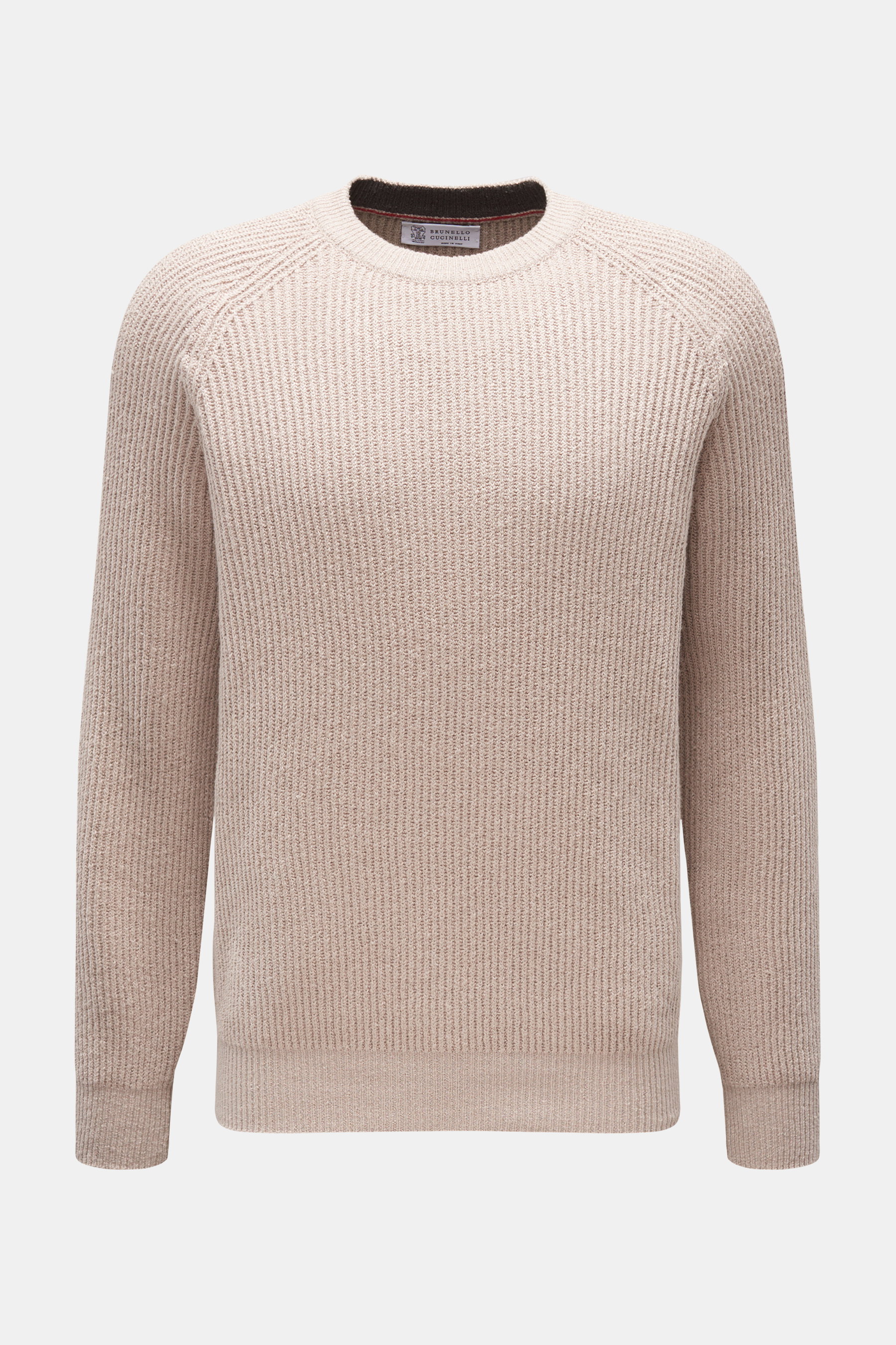 Brunello Cucinelli Rundhalspullover sand