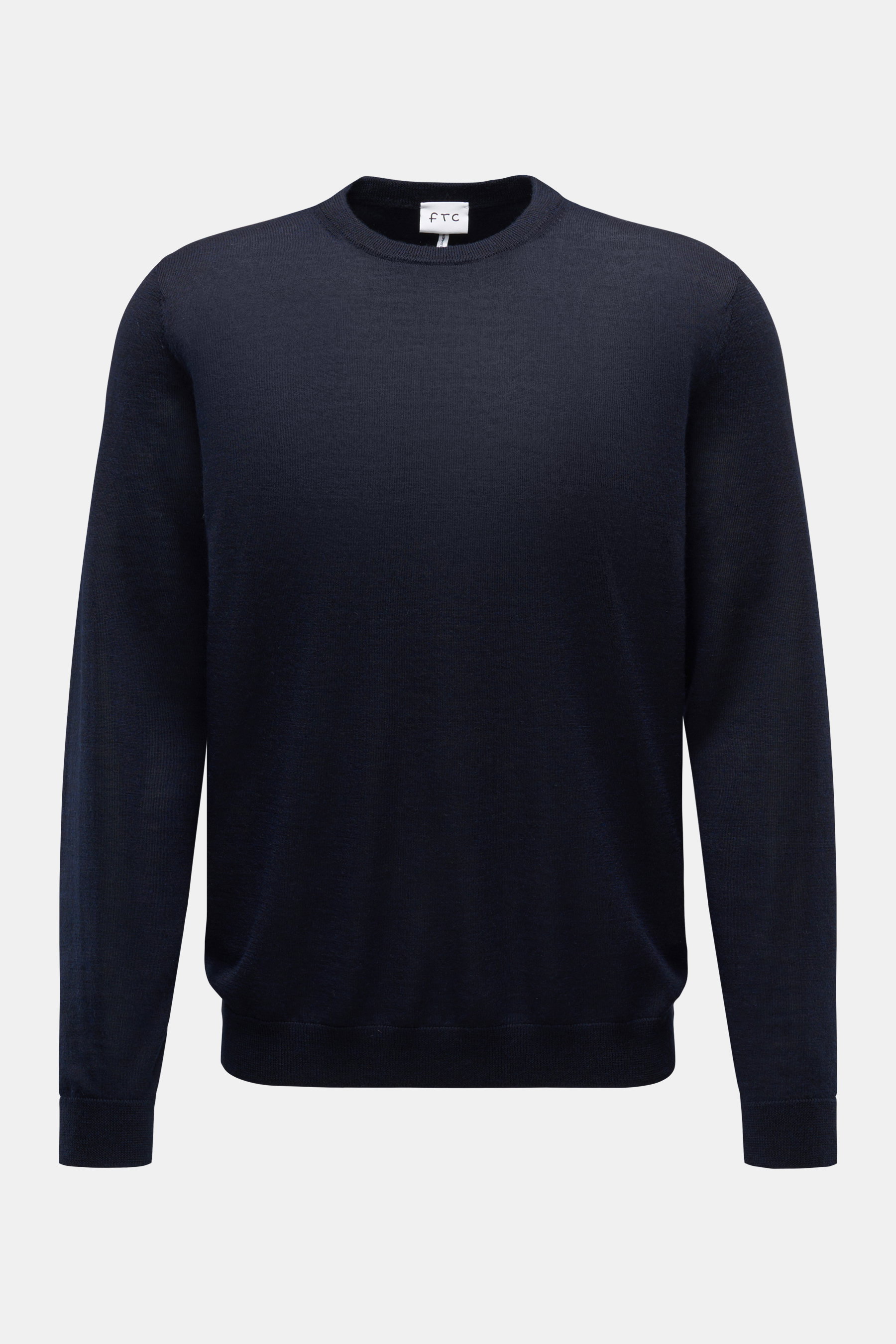 FTC Feinstrick Rundhalspullover dark navy