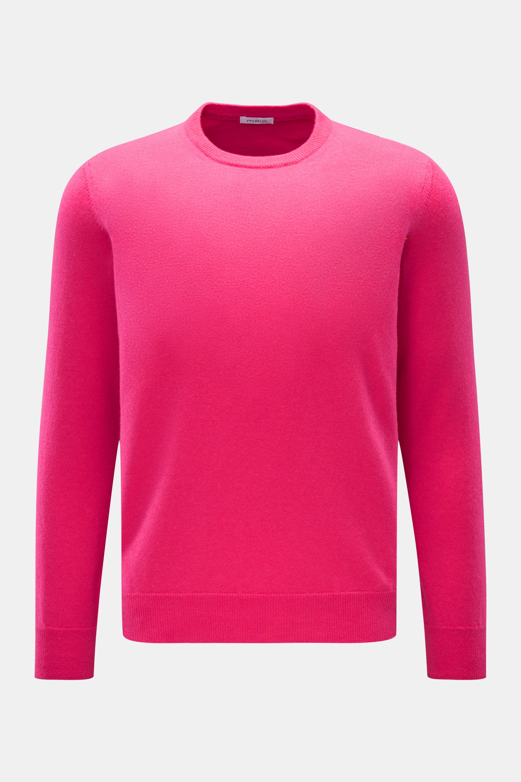 Malo Cashmere Rundhalspullover magenta