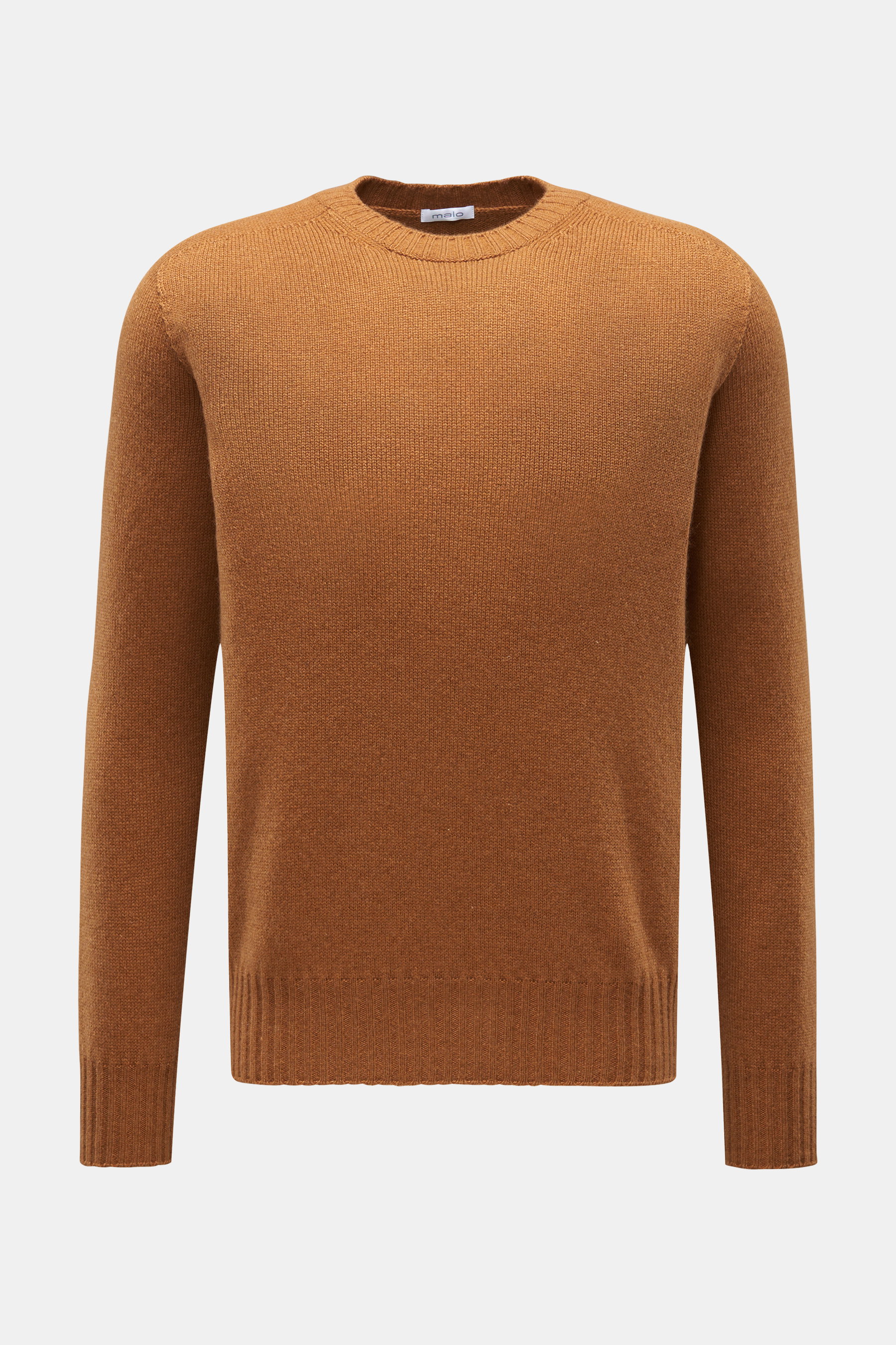 Cashmere Rundhalspullover camel