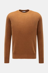 Malo Cashmere Rundhalspullover camel