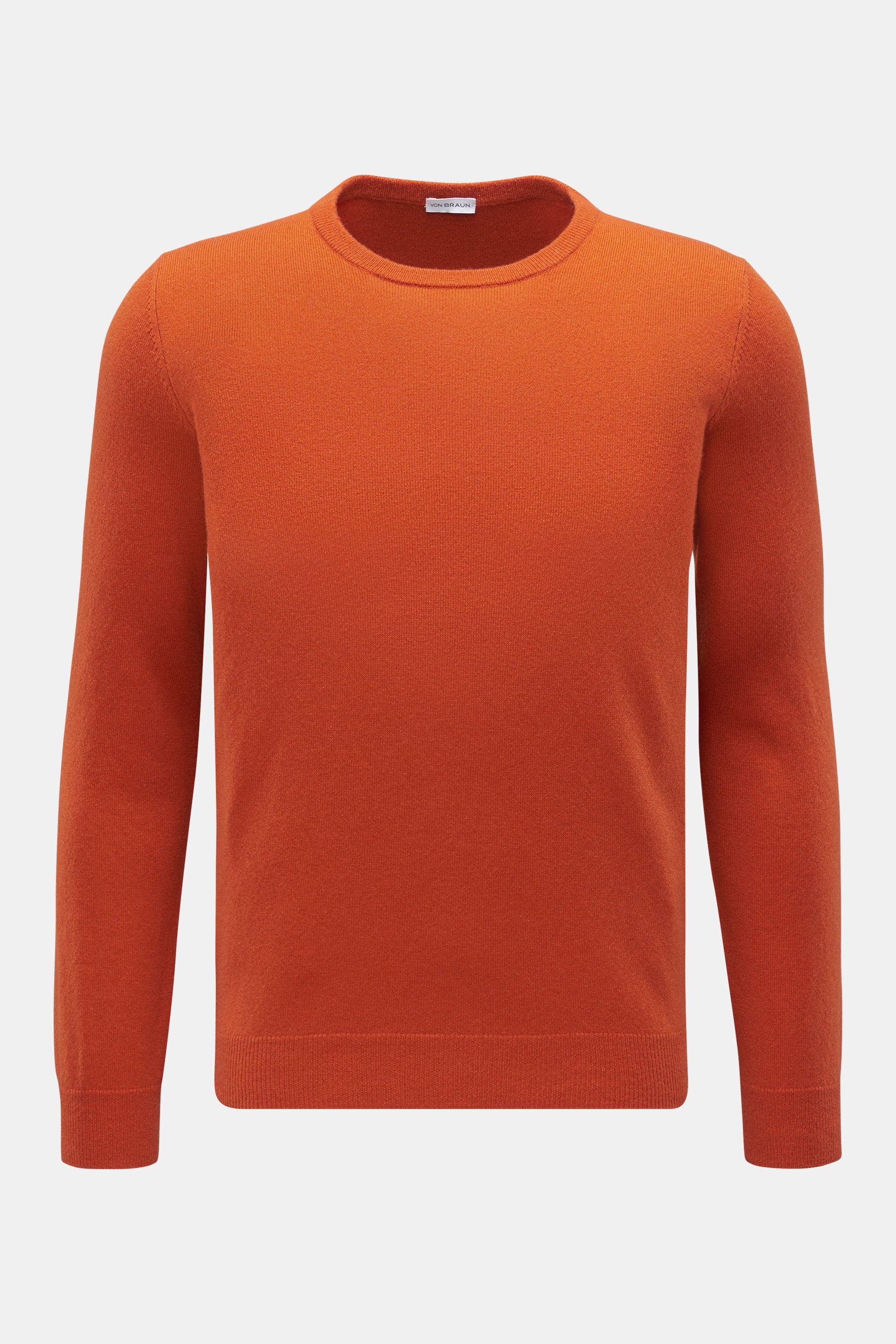 von Braun Cashmere Rundhalspullover orange