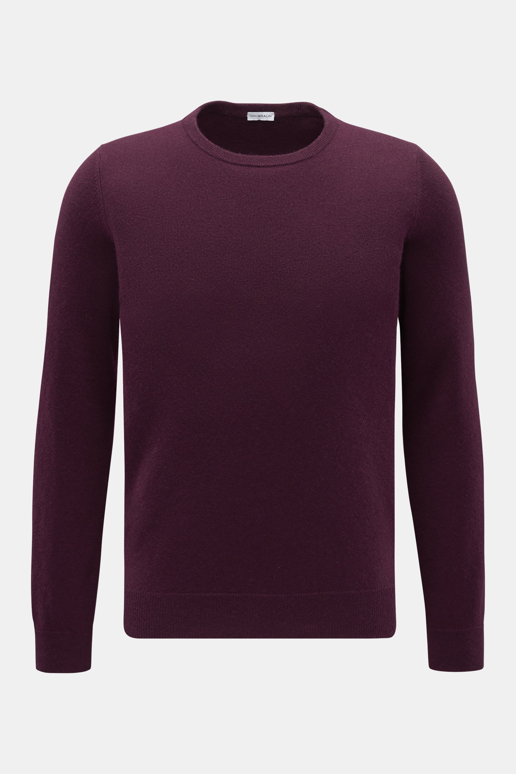 von Braun Cashmere Rundhalspullover bordeaux