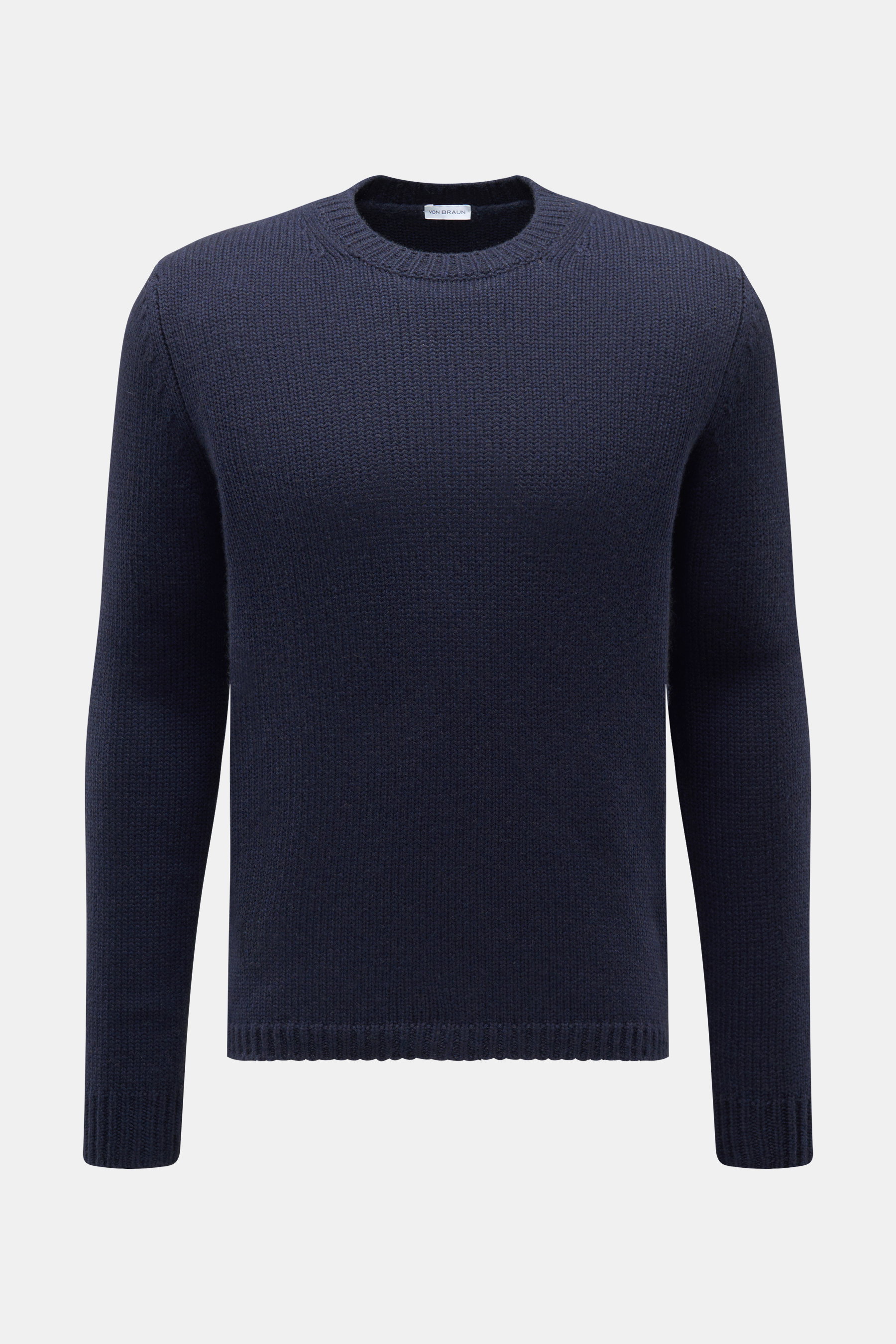 von Braun Cashmere Rundhalspullover navy