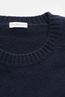 von Braun Cashmere Rundhalspullover navy