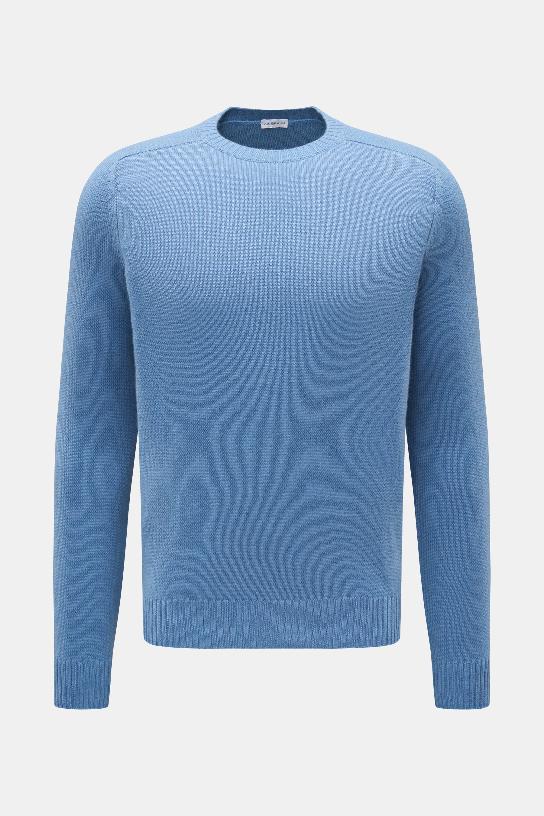 Cashmere crew neck jumper blue