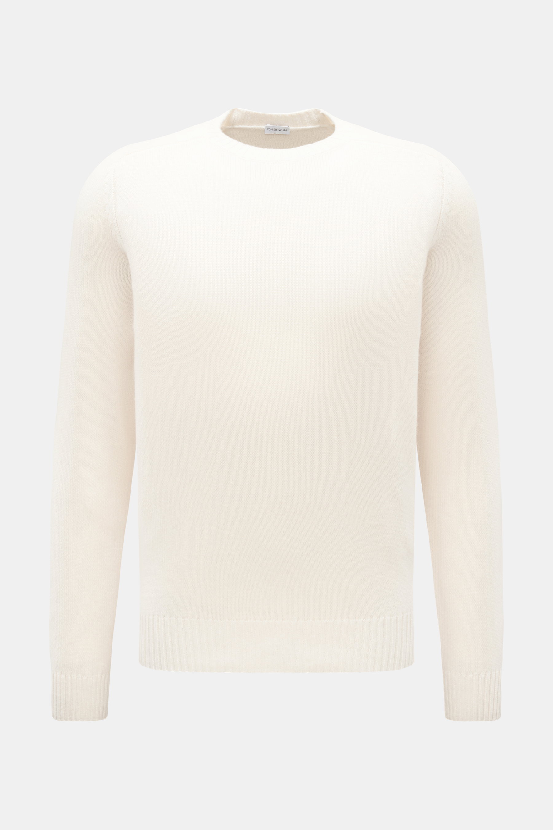 von Braun Cashmere crew neck jumper cream