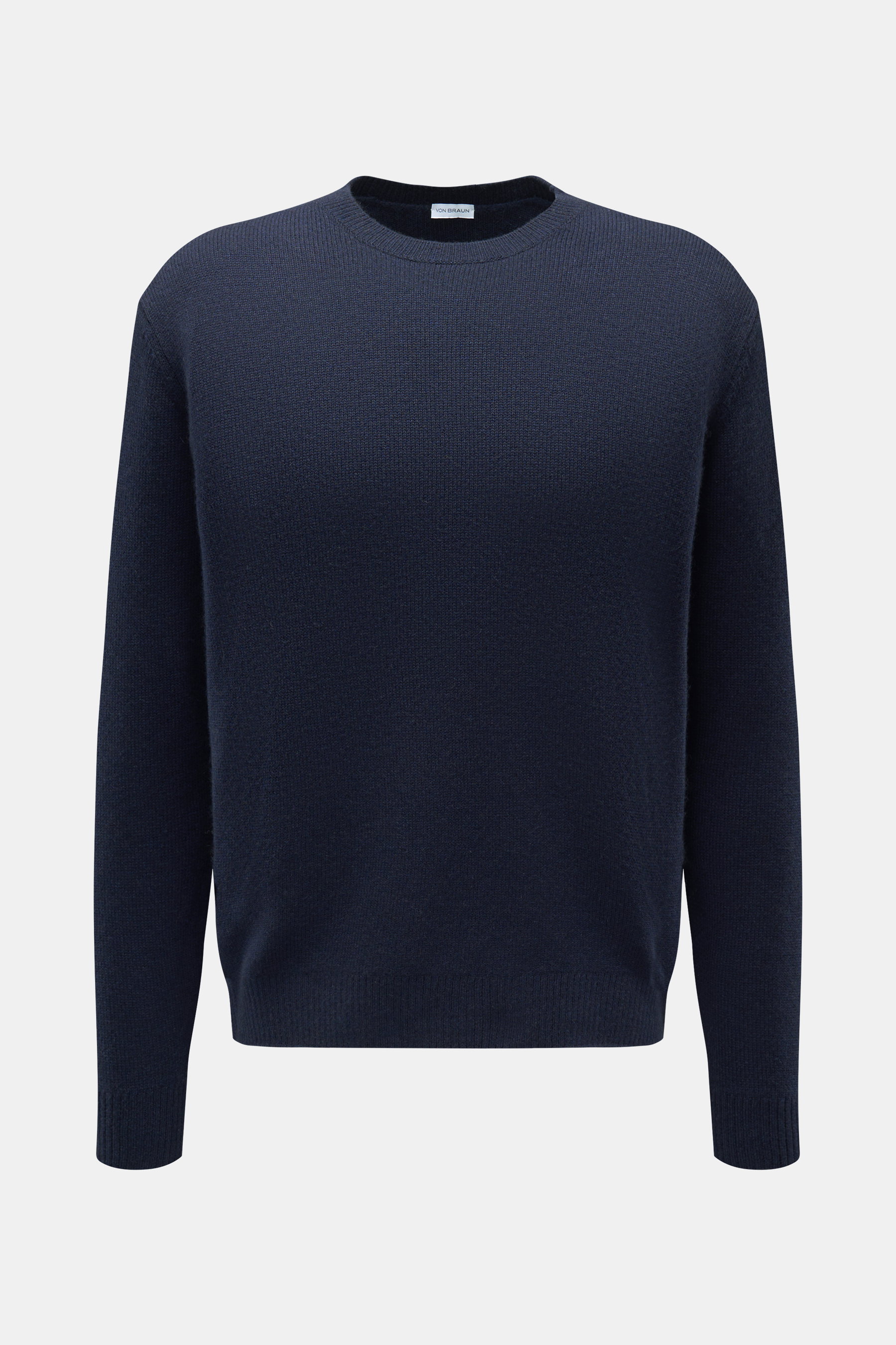 von Braun Cashmere Rundhalspullover navy