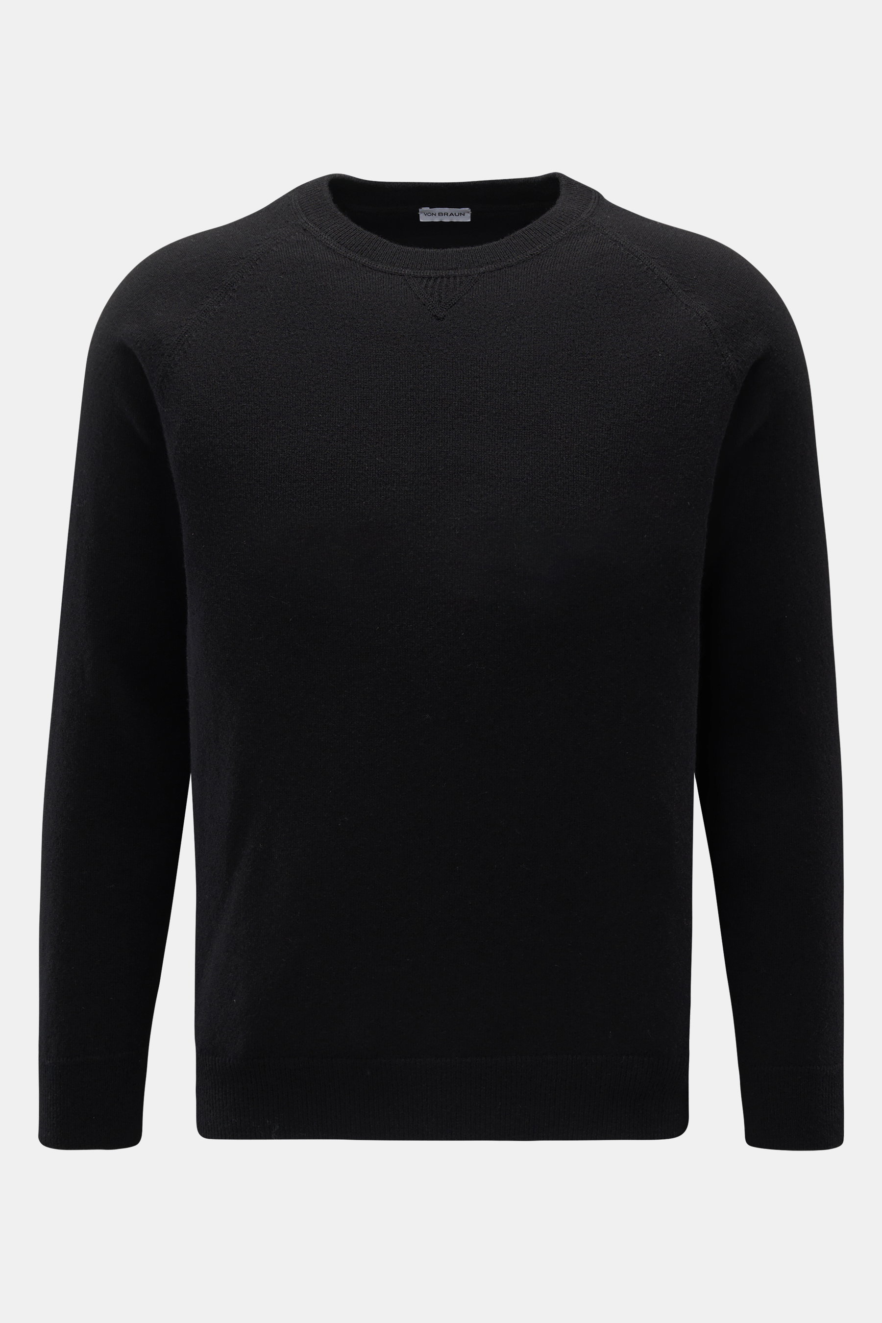 von Braun Cashmere Rundhalspullover schwarz