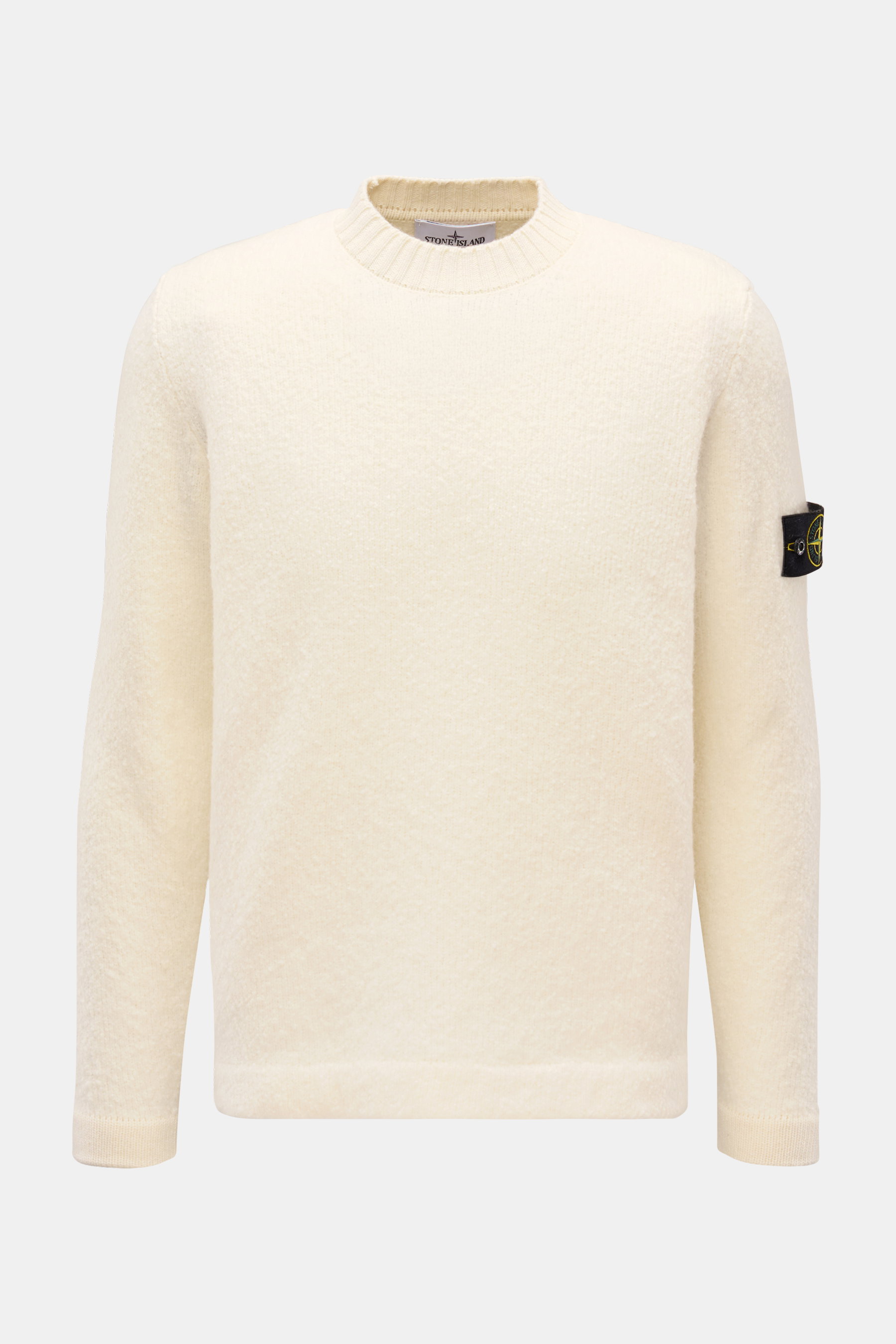 Stone Island Rundhalspullover 'Fancy Yarn' creme