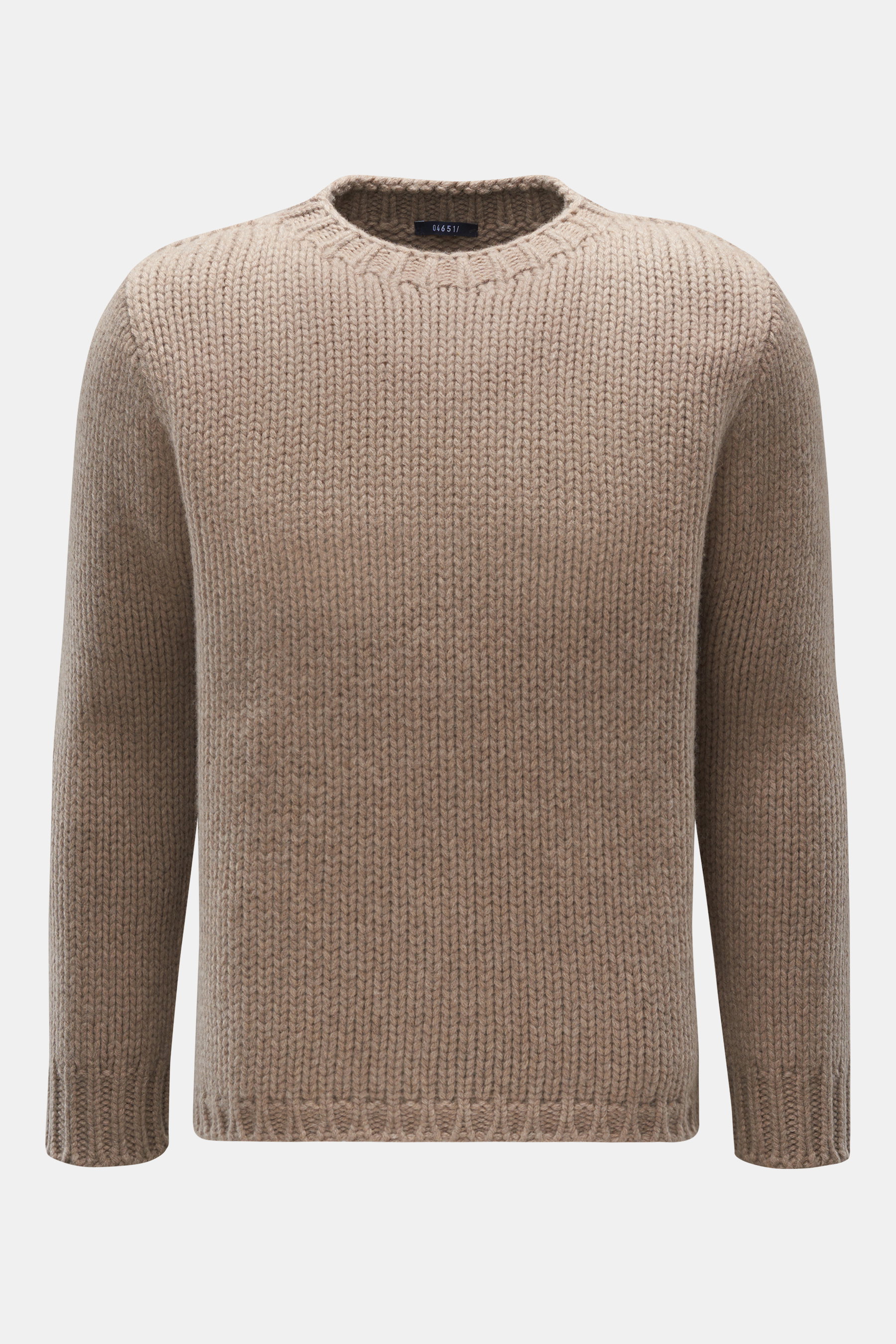 Rundhalspullover 'Blended Crew' beige