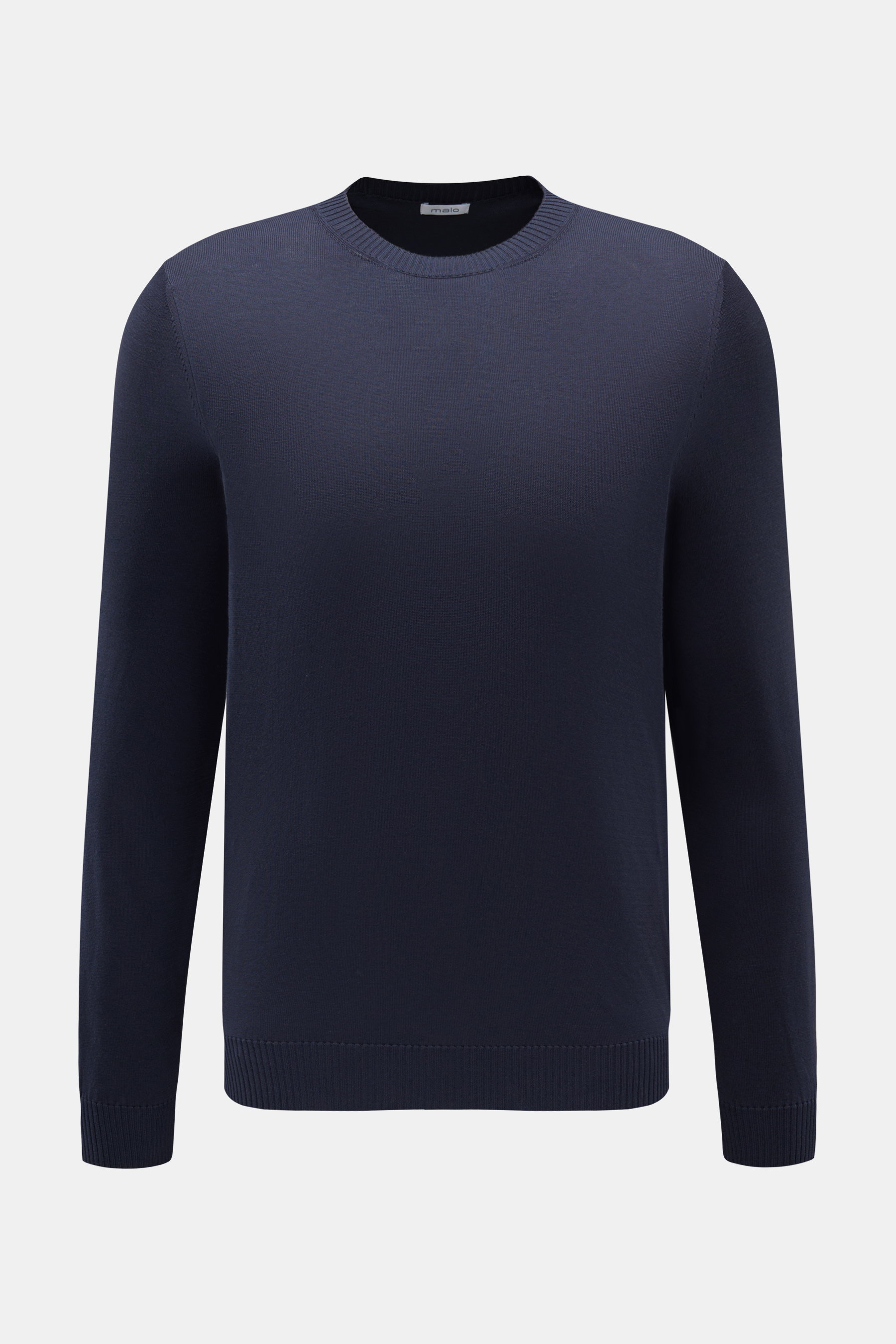 Malo Rundhalspullover navy