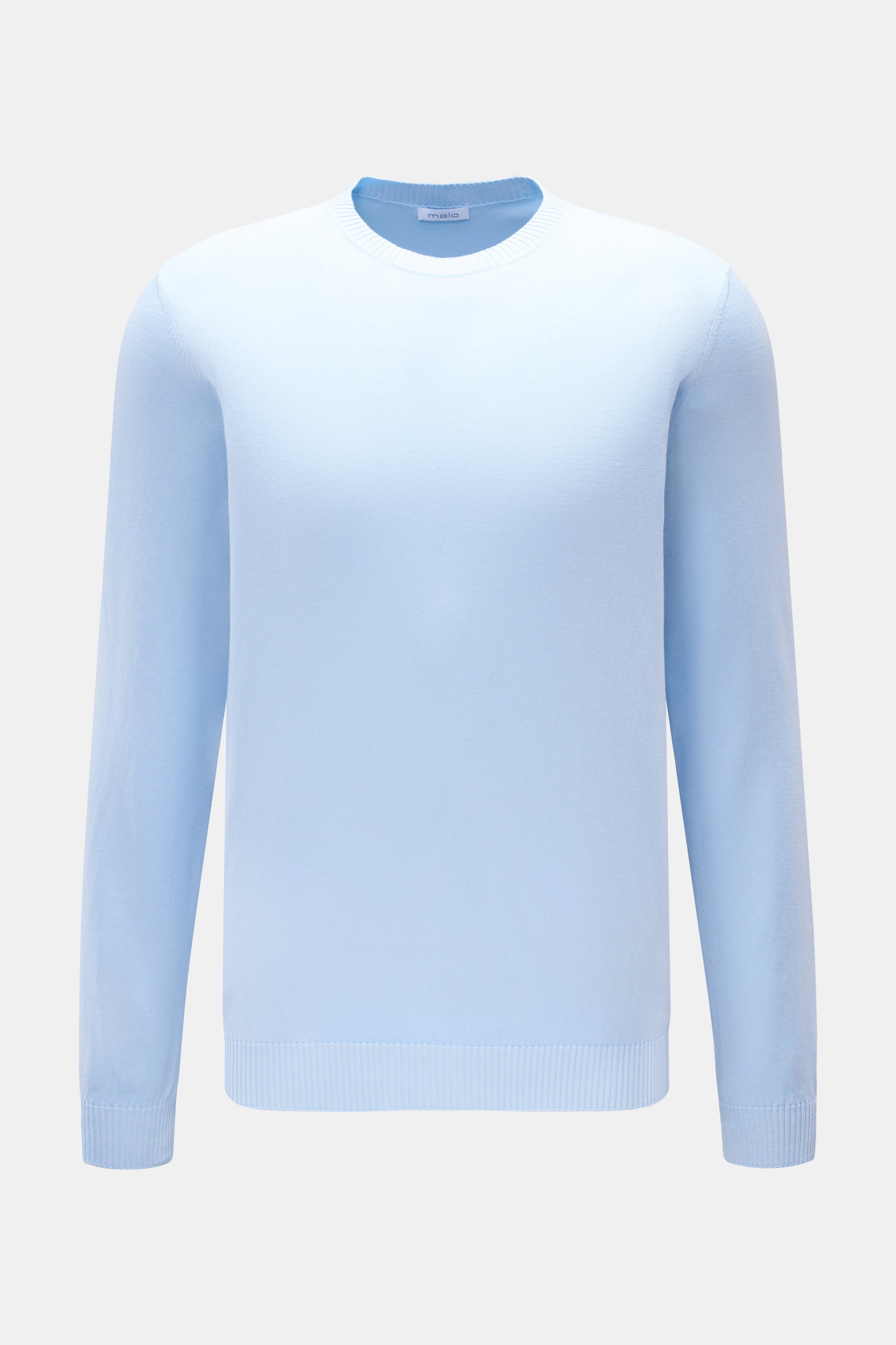 Malo Rundhalspullover hellblau