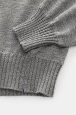 Fioroni Cashmere Rundhalspullover grau meliert