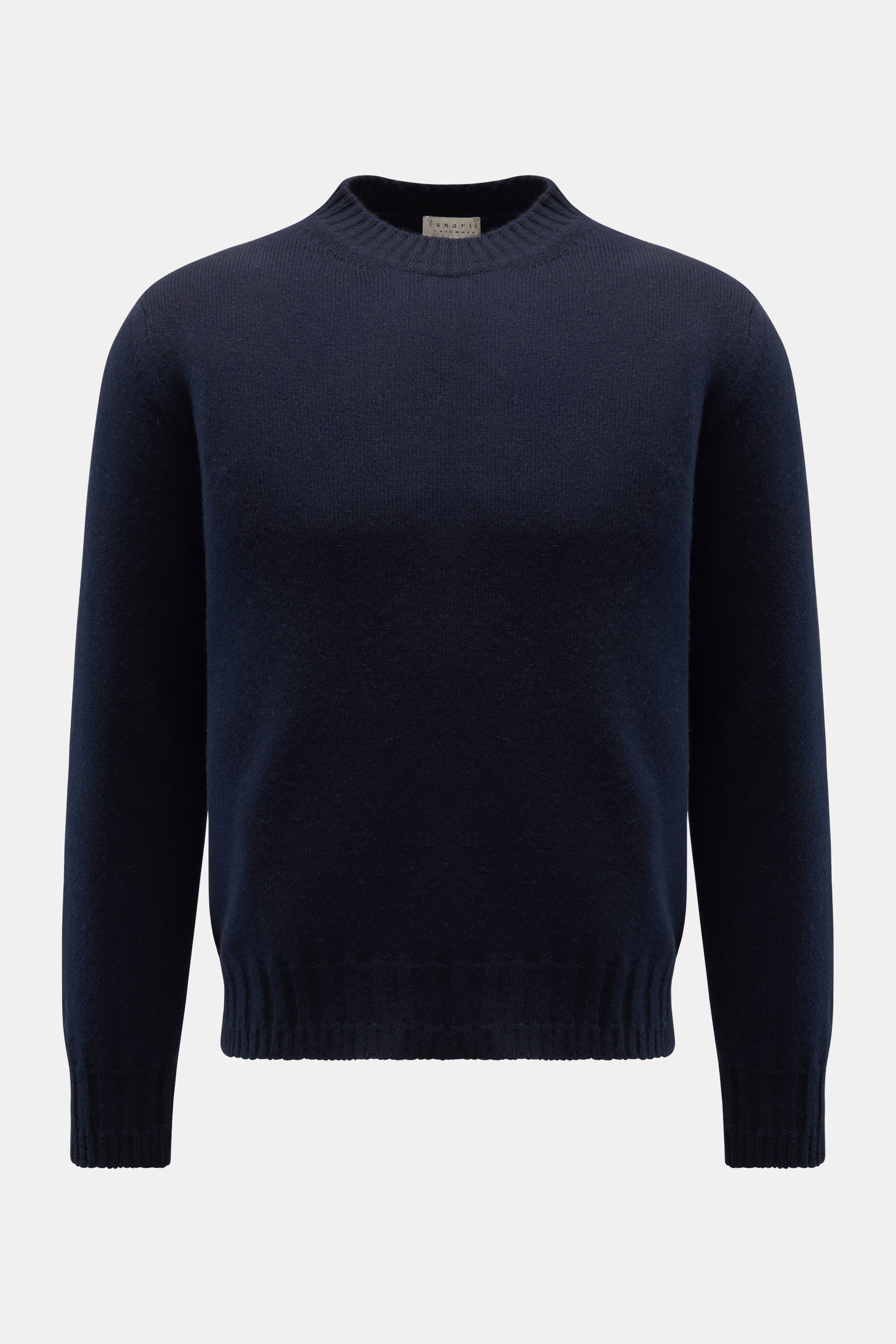 Cashmere Rundhalspullover navy