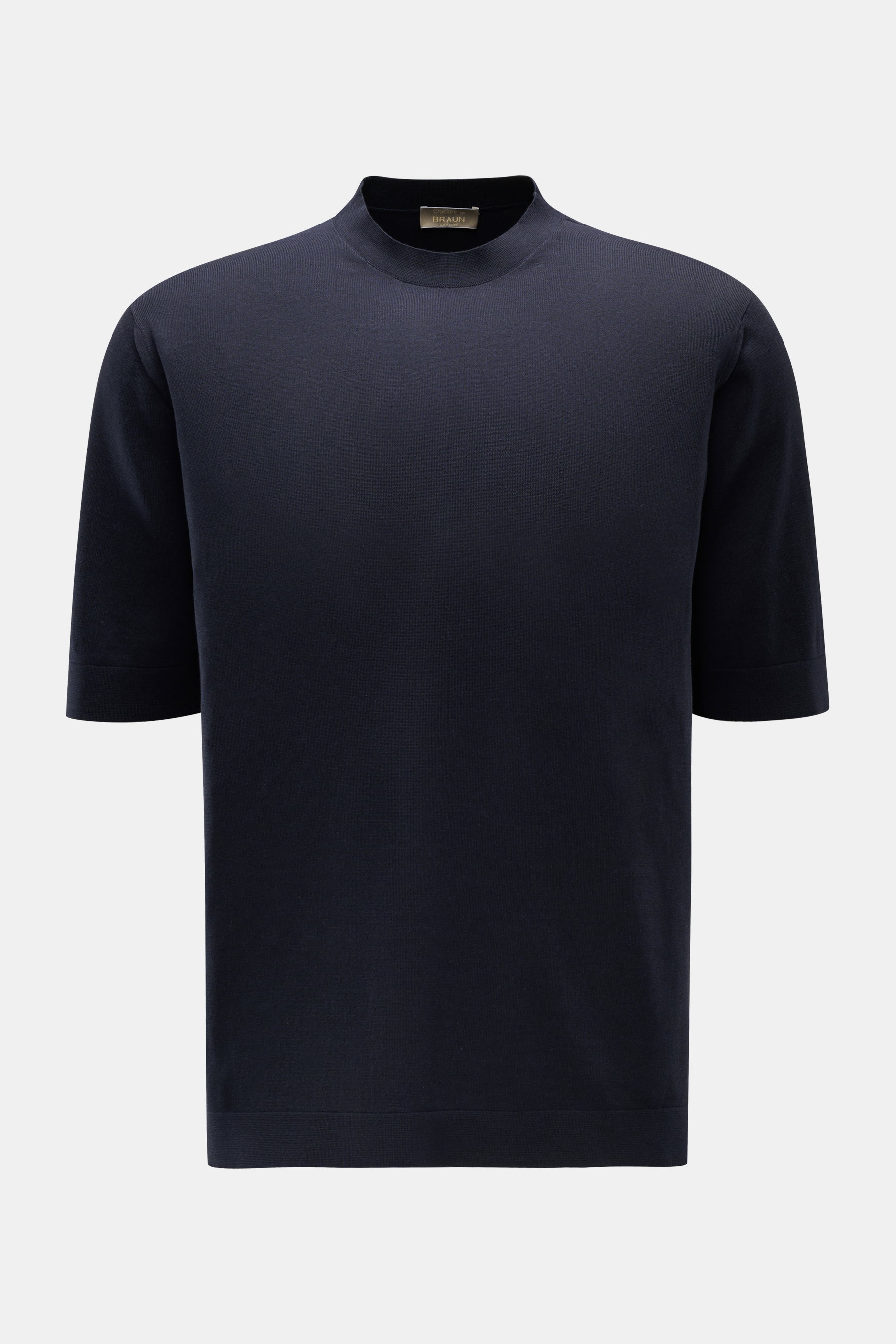 Cruciani Kurzarm-Pullover navy