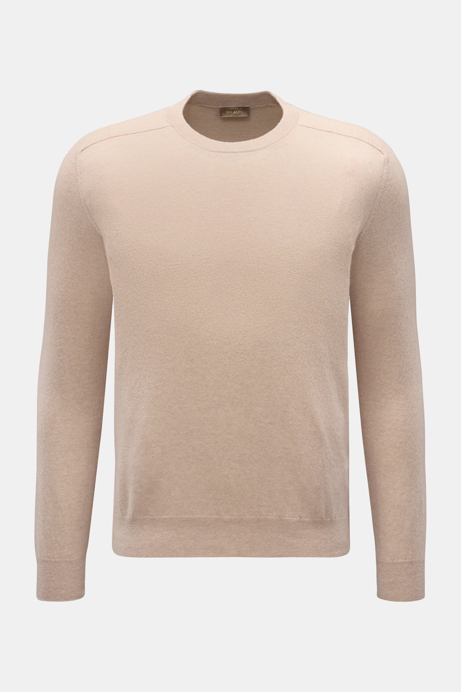 Cruciani Cashmere Rundhalspullover beige