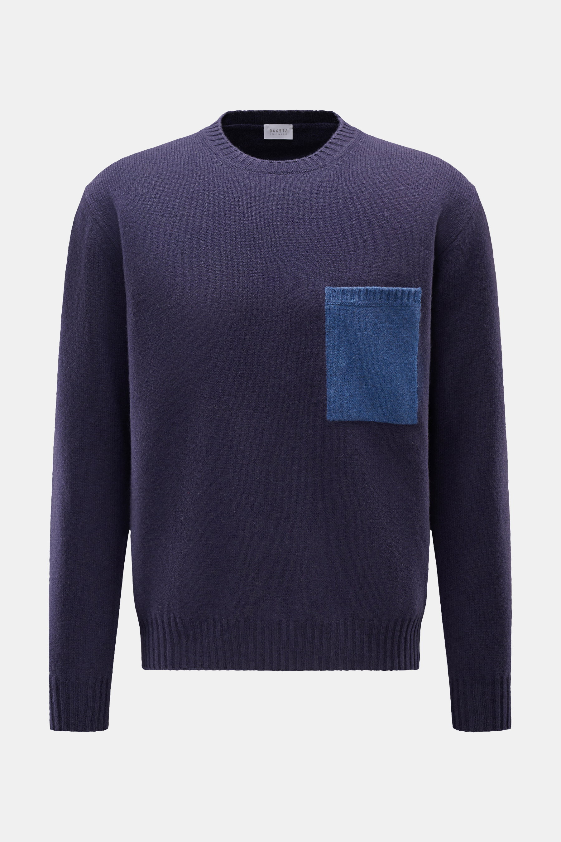 Rundhalspullover 'Pocket Crew' navy