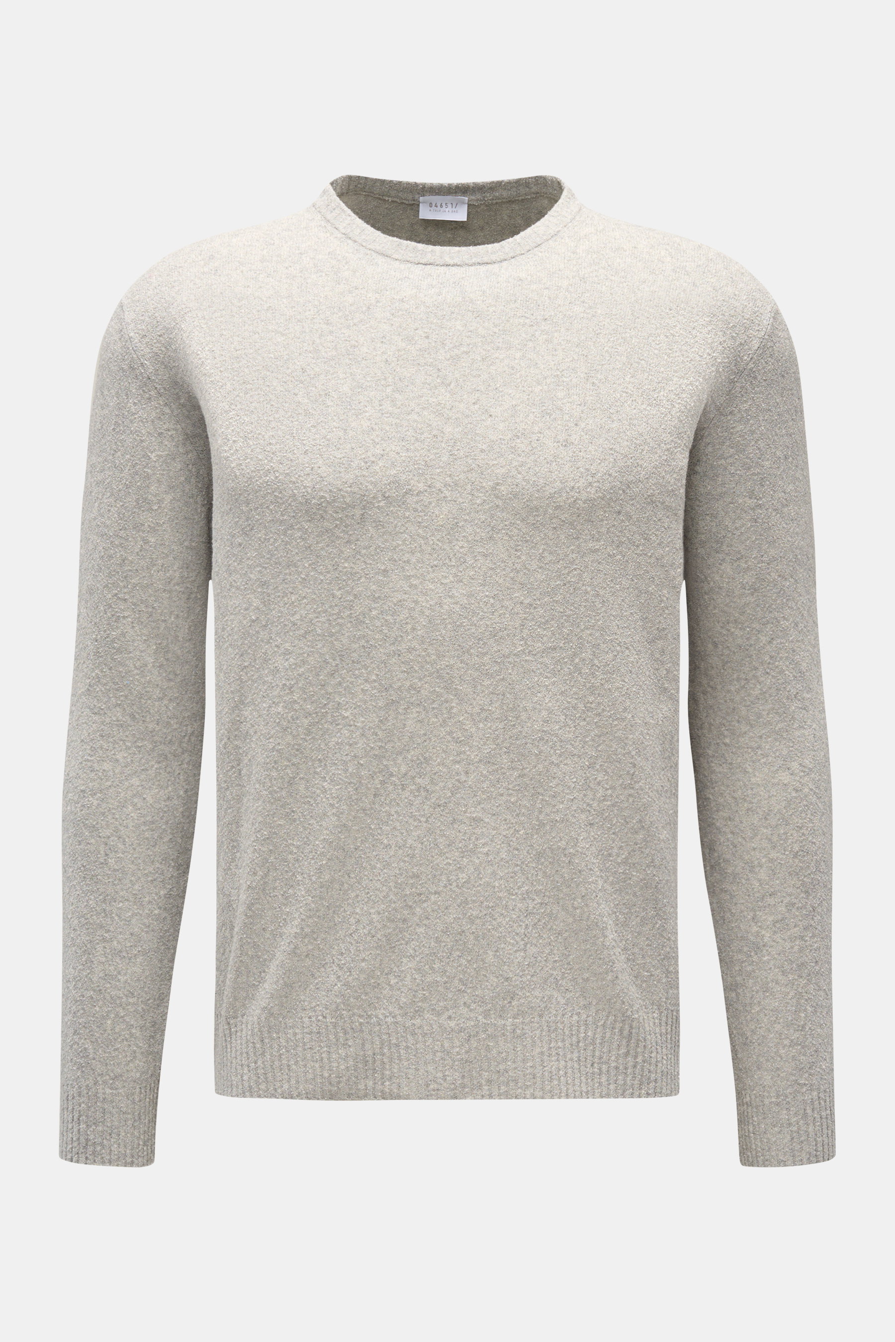 04651/ A trip in a bag Rundhalspullover 'Knit Terry Crew' hellgrau