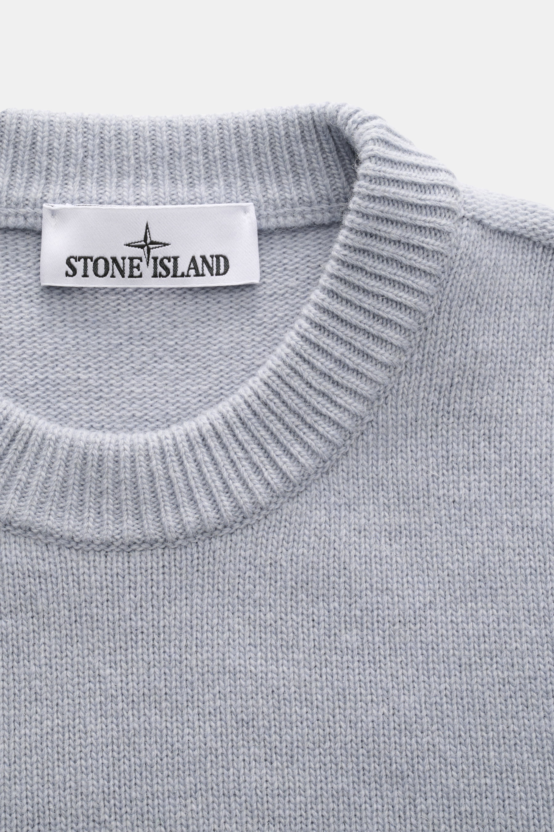 STONE ISLAND Crew Neck Sweater 'Lambswool' rauchblau
