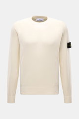 Stone Island Crew Neck Sweater 'Stretchwool' Cream