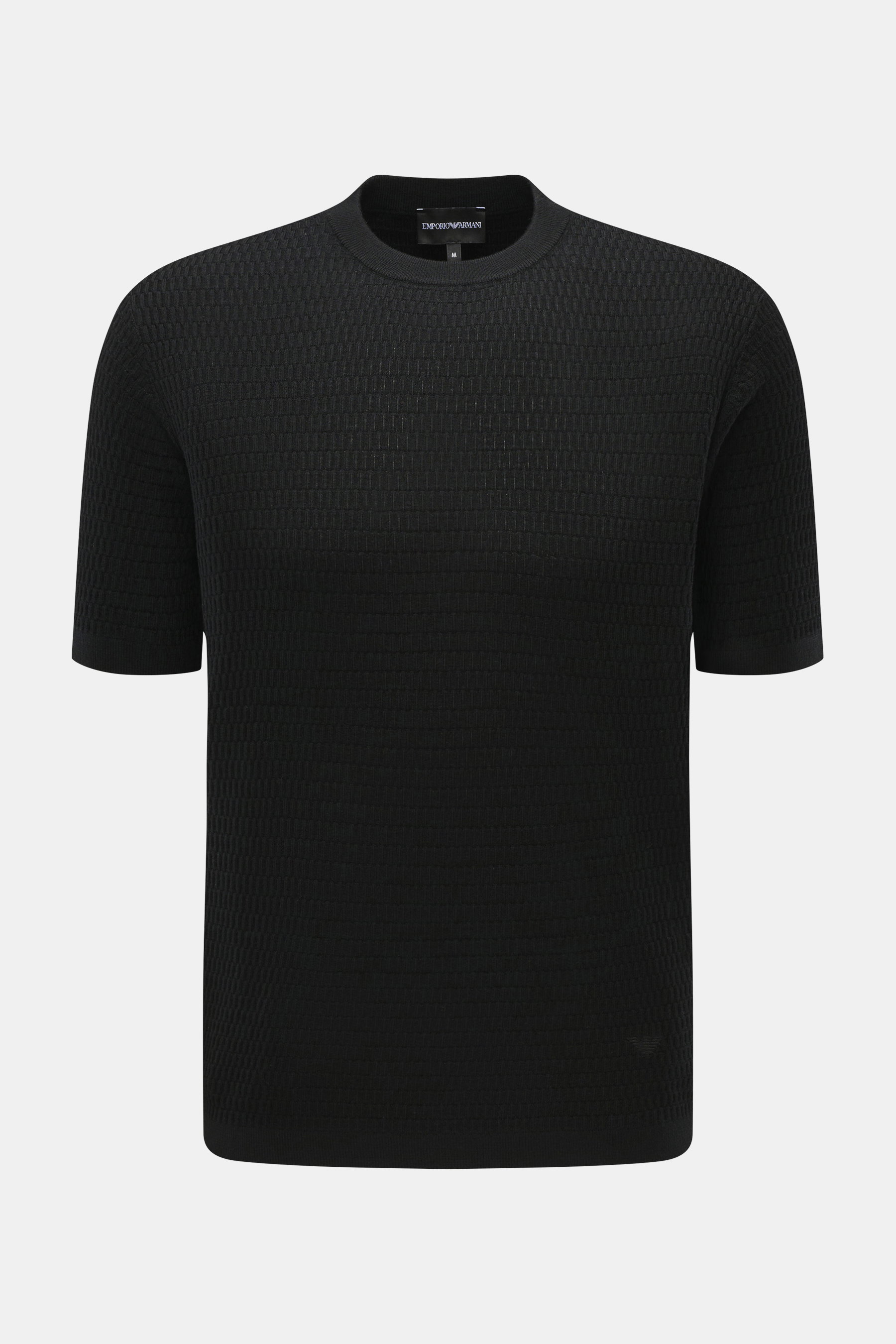 Emporio Armani Kurzarmpullover schwarz