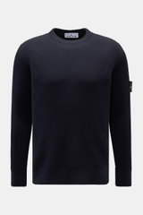 Stone Island Rundhalspullover 'Full Rib' dark navy