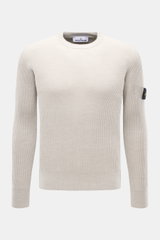 Stone Island Light Grey Crew Neck Sweater