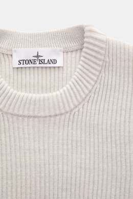 Stone Island Light Grey Crew Neck Sweater