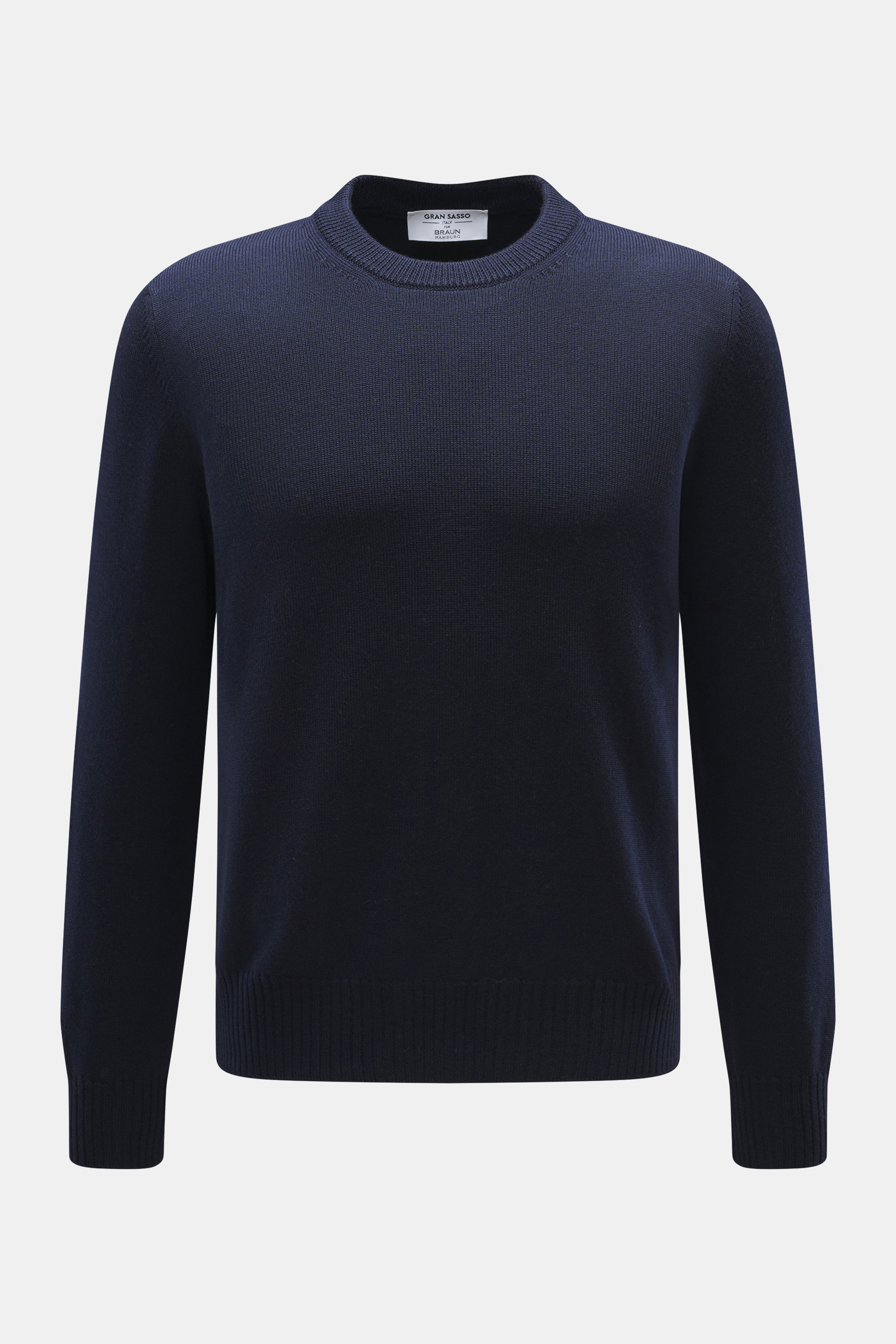 Gran Sasso Rundhalspullover navy